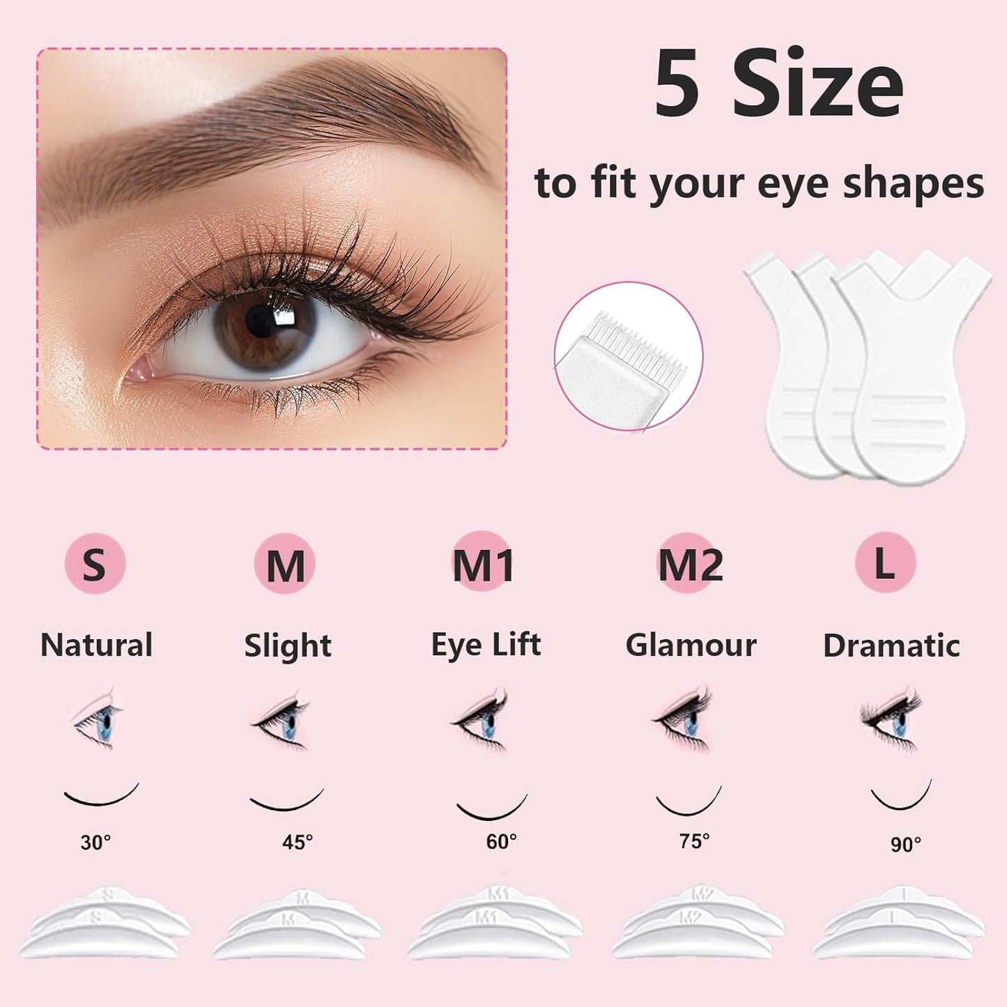 Lash Lift and Black Kit, 4 in 1 Professional Black Color Eyelash & Eyebrow Perm Kit, Easy for Beginner, Quick Lifting & Voluminous Coloring Eyelash Lift Kit for Salon Grade Home DIY Use