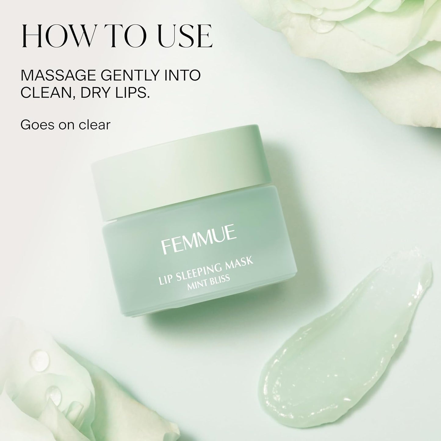 Lip Sleeping Mask (Mint Bliss) | Overnight Hydrating Lip Treatment | Plumping & Softening | With Eucalyptus and Squalane to Soften Dry, Chapped Lips
