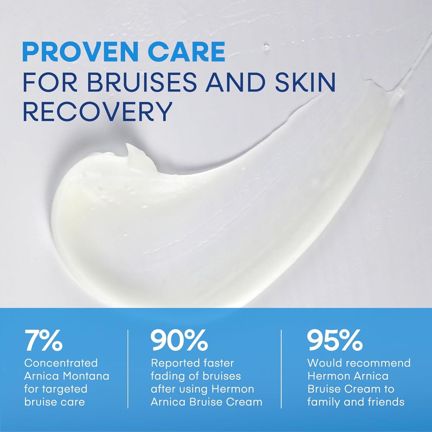 Hermon Arnica Bruise Cream Extra Strength: Fast-Acting for Bruising & Swelling on Thin Skin - High Strength Arnica Montana with Vitamins K, C & E–Hydrating Moisturizer for Face (4 oz(pack of 1))