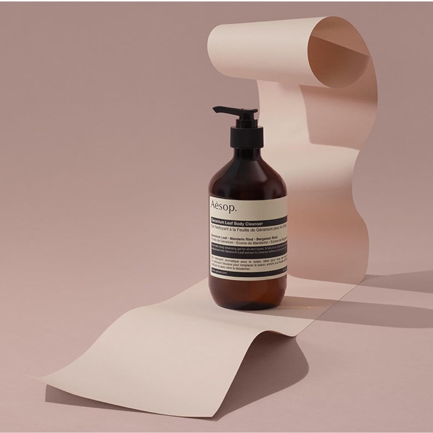 Aesop Geranium Leaf Body Cleanser | Non-drying Gentle Cleanser | Geranium Leaf, Mandarin Rind, Bergamot Rind | 16.9 oz / 500mL (Pack of 3)