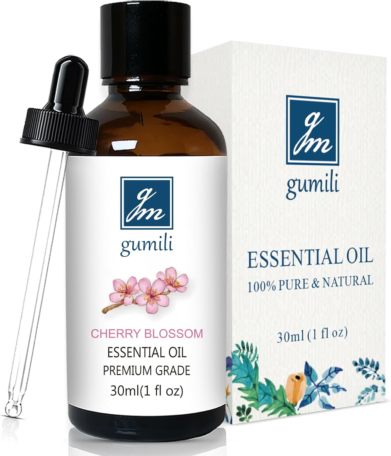 Cherry Blossom Essential Oil, Home Fragrance Oil, Scent Oils for Candle Making, Soap, Dryer Balls, Diffusers, Laundry, Slime -1 oz /30ml