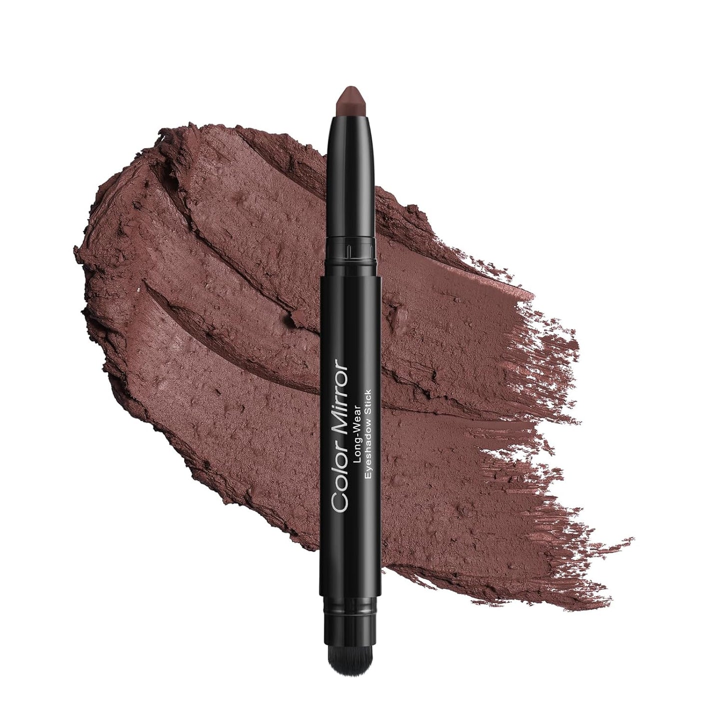Cream Waterproof Hypoallergenic Eyeshadow Stick, long wear Metallic Glitter Matte Eye Shadow Pencil With Makeup Brush, Eye Brightener, 24 Matte Clay
