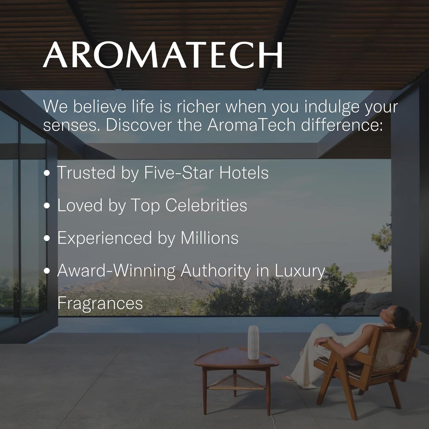 AromaTech White Tea and Thyme Aroma Essential Oil Blend: Luxury Hotel Inspired Aromatherapy with Tea Leaf, Fresh Thyme & Amber for Ultrasonic Diffusers & Nebulizers - 16 fl oz, 500 mL