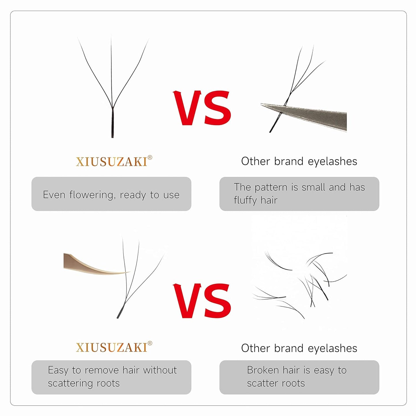 W Eyelash Extension 3D Volume Premade Fans 0.07 D Curl 8-15mm mix W Lashes Matte Black Lash Extensions Easy Fans W Shape Eyelash yy Eye Lashes(3D-0.07D- 8mm)