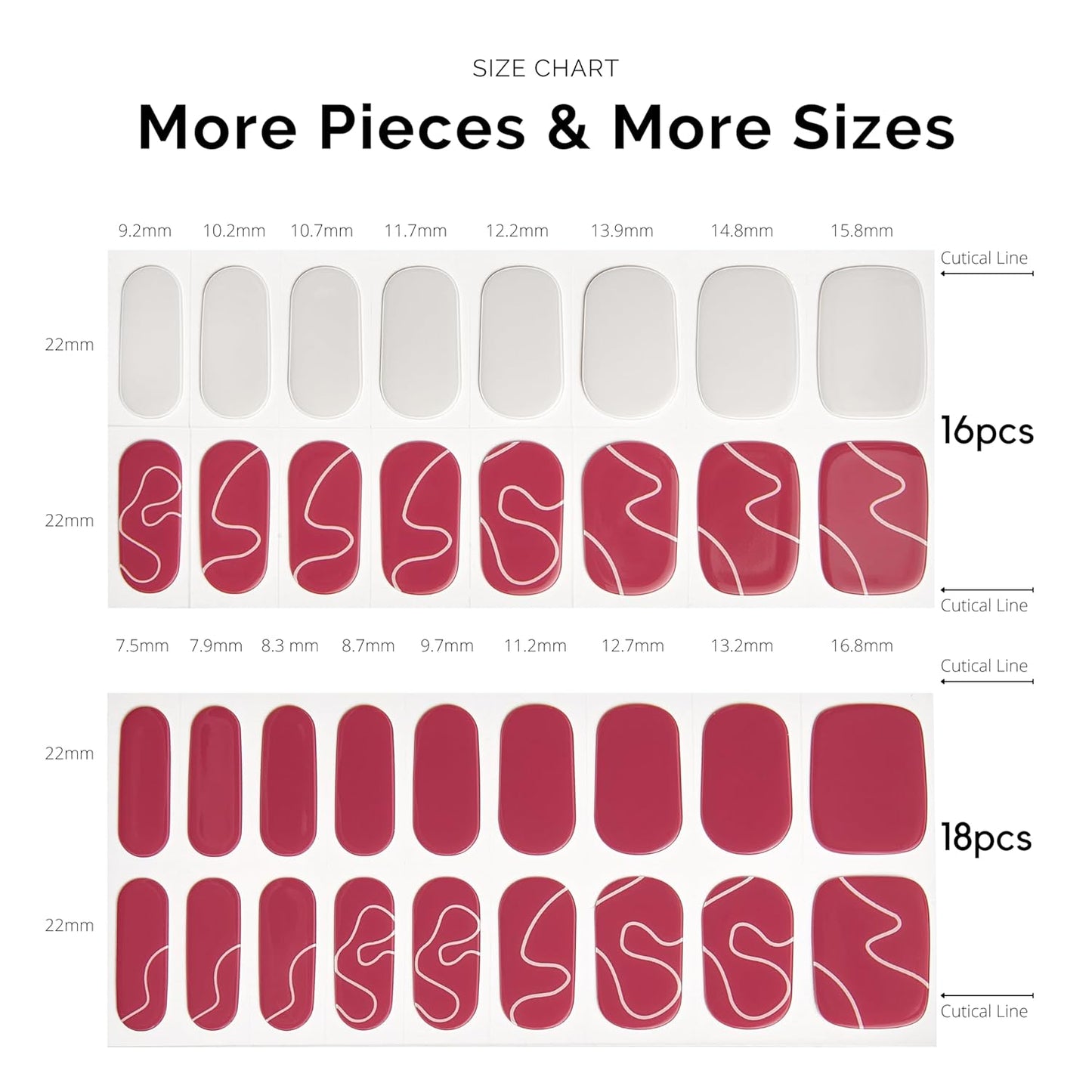 Nailog Semi Cured Gel Nail Strips 34 pcs | Buy 2 Get 1 UV Lamp | Long Lasting Nail Polish Sticker Wraps with Glossy Gel Finish (Red Dune)