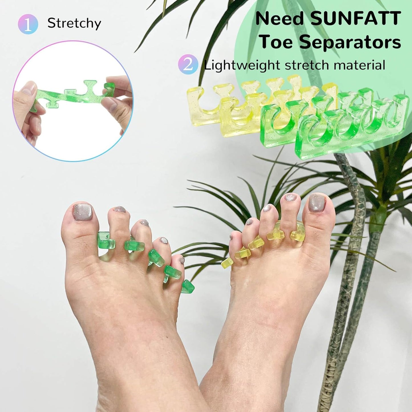 Toe Nail Separator,Toe Separators,Toe Separators Use for Separation of Toenails or Nails as Well as Polishing of Nail Polish.