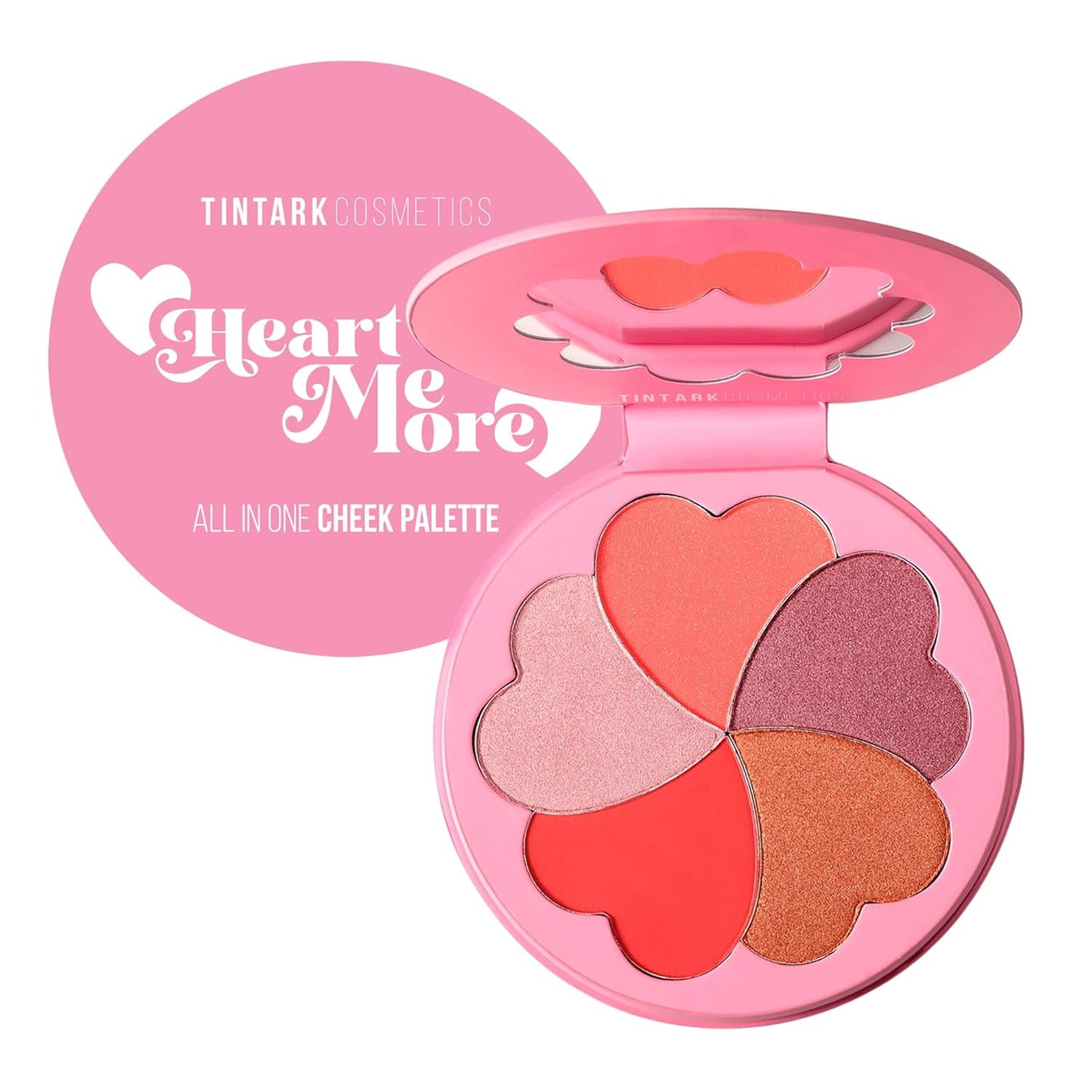 Blush Palette, Bronzer Matte Blush and Highlighter Palette, Cheek Blush Makeup, Bright Pink Blush Powder, Rose Magenta Peach Red, Talc Free