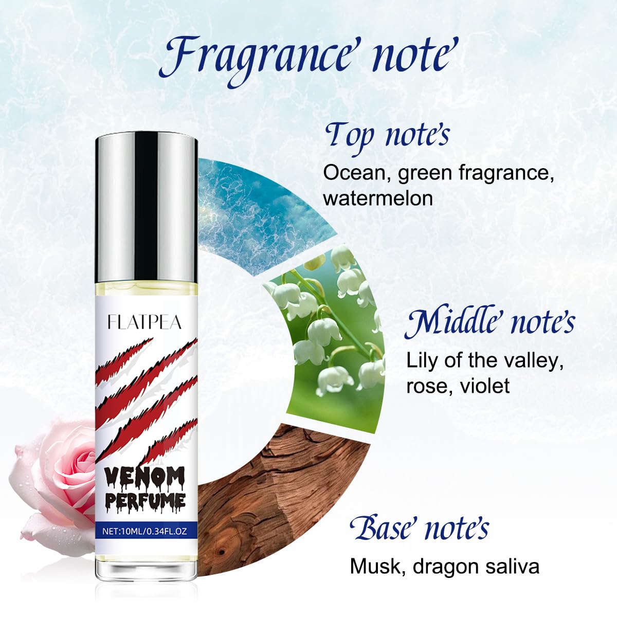 Pheromone Perfume for Men Roll-On (10ml) - Long-Lasting Attraction Booster - Natural Scent Enhancer - Portable Cologne Concentrate