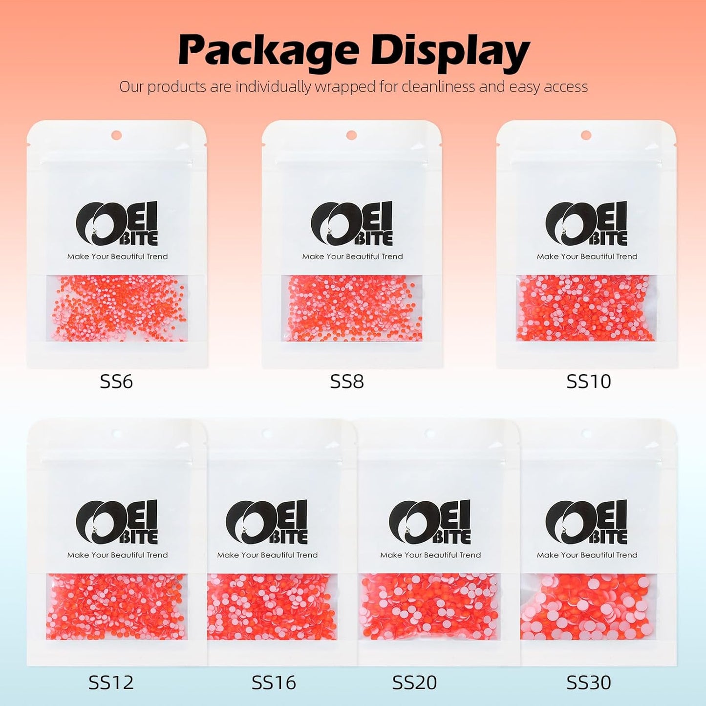 Neon Hyacinth Flatback Rhinestones, Glass Rhinestones for Nail Art and Craft, Glue Fix, Loose Crystal Gemstones(Neon Hyacinth, SS6, 1440pcs, 1.9-2.0mm)