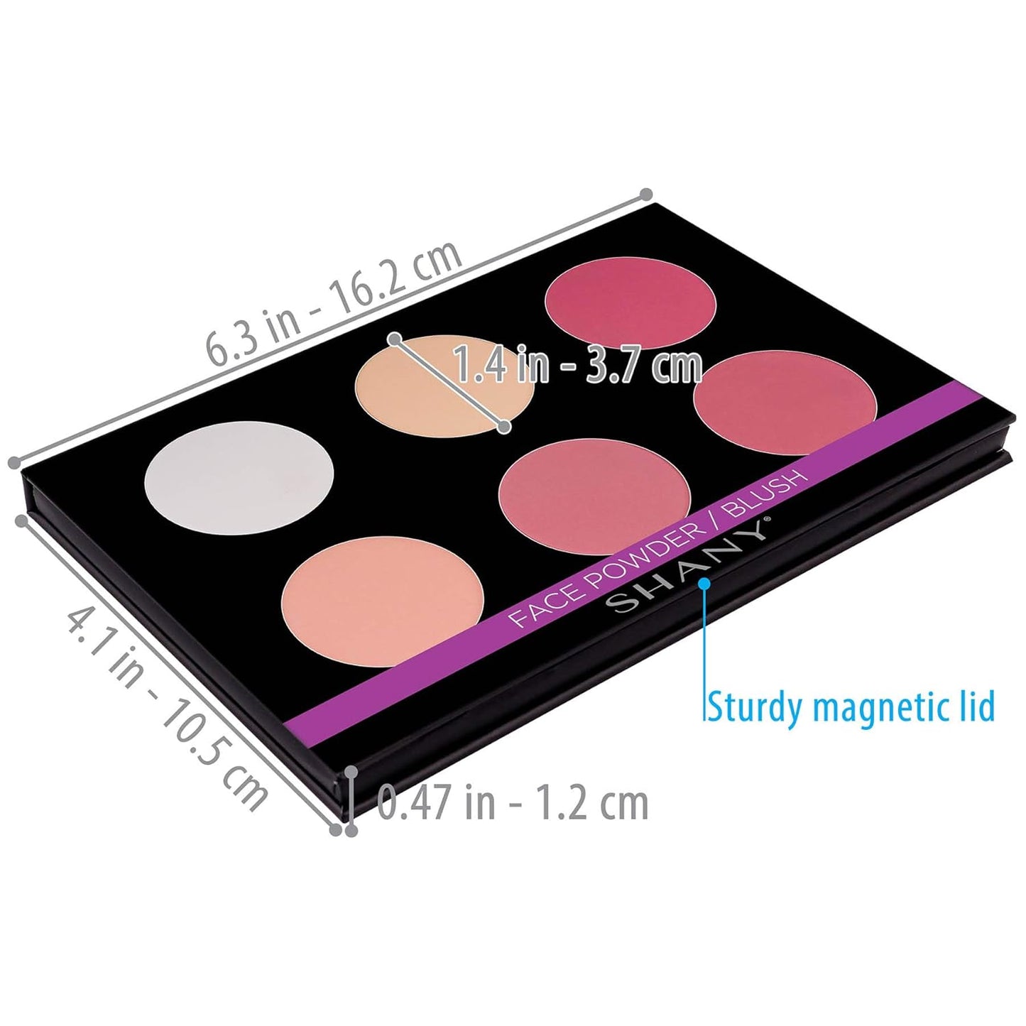 SHANY Cosmetics Shimmer & Matte Blush/Highlighter Face Palette - Layer 4 - Refill For The 6 Layer Mini Masterpiece Collection Makeup Set, Highlighter