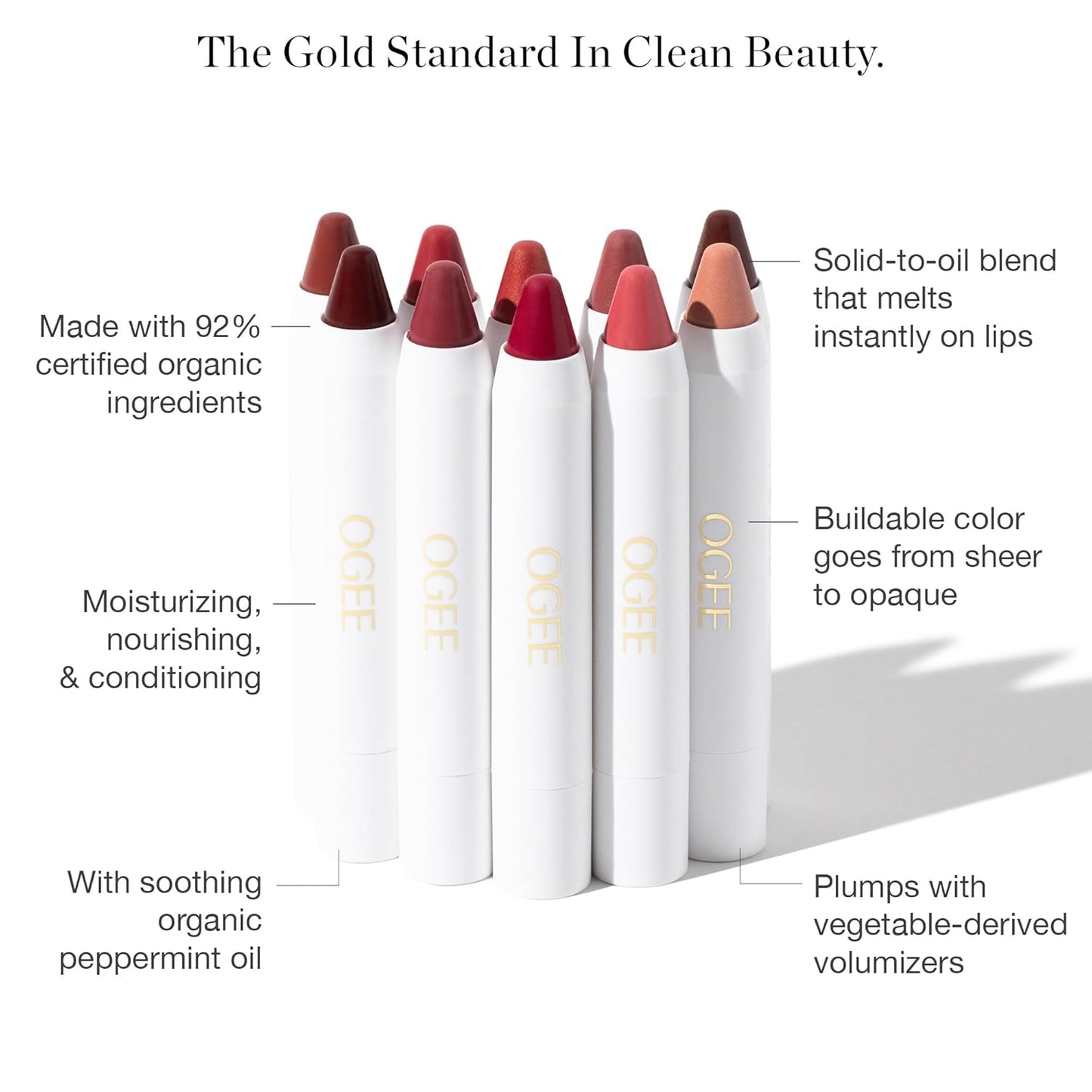 Ogee Tinted Sculpted Lip Oil, Camellia