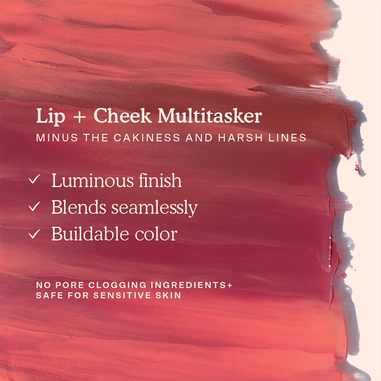 Tower 28 Beauty BeachPlease Cream Blush for Cheeks and Lips - Multi-Purpose Lip and Cheek Tint in Pink Blush - for Sensitive Skin – Color HAPPY HOUR, Luminous Finish