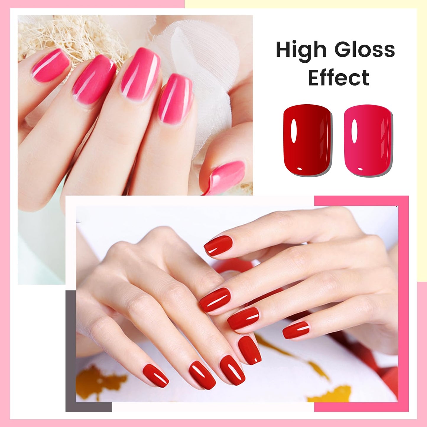 10ml Nude Pink Nail Polish Set 6 Colors Brown Red Purple All Seasons Neutral Color Quick Dry Nail Polish Set for Women Salon DIY Nail Art