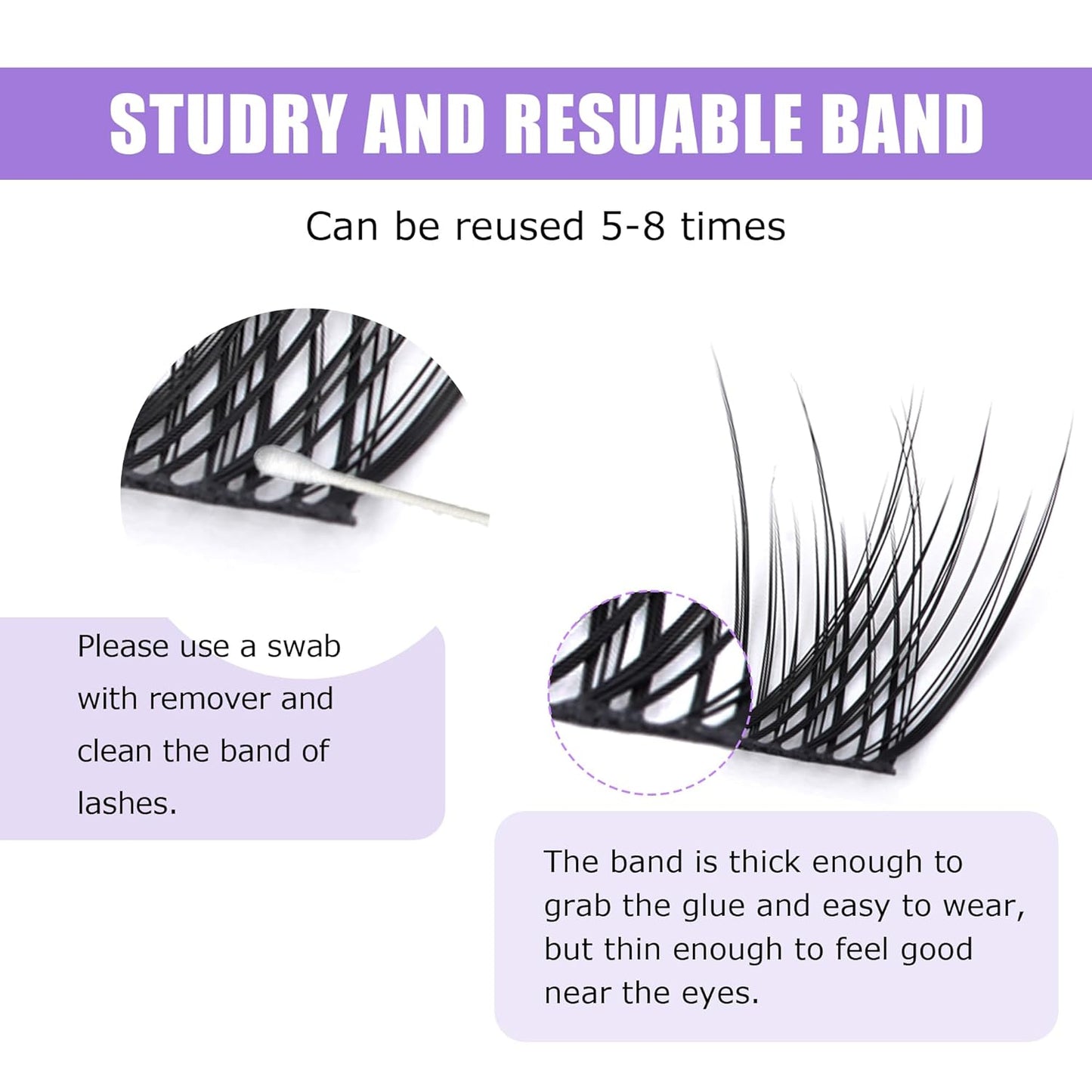 GAQQI Lash Clusters, Eyelash Clusters 120PCS C Curl Individual Lashes, Wispy Cluster Eyelash Extension 10mm Only, Natural Looking Cluster Lashes （GQ03, C Curl, 10mm)