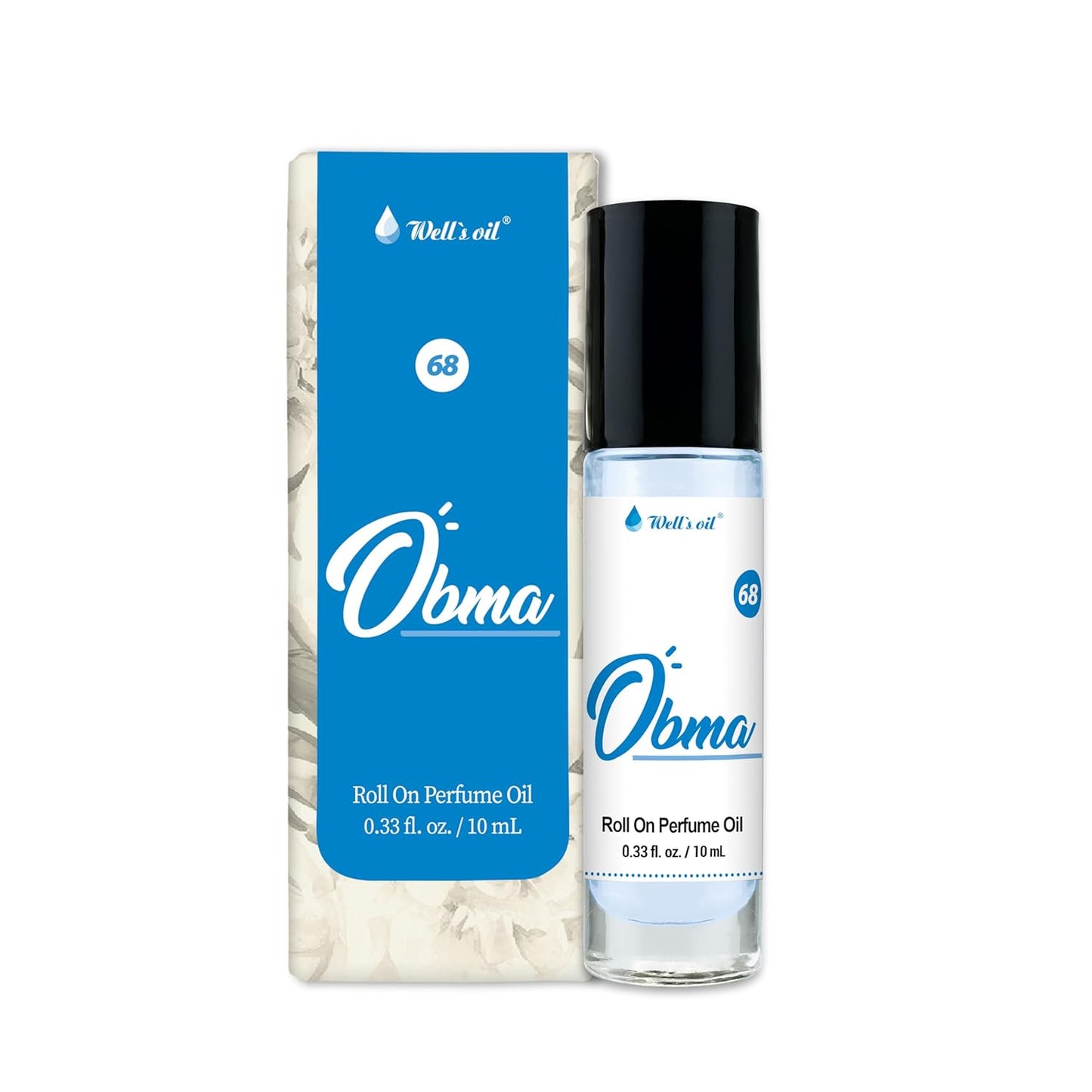 Well's Oil Roll-On Perfume Oil (Obma) | Wood & Marine Notes | Long-Lasting | Paraben-Free | 0.33 Fl Oz / 10 ml