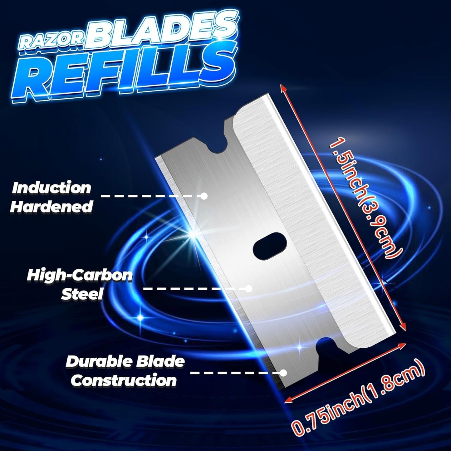 DIYSELF 600-Pack Single Edge Razor Blades, Industrial Scraper Razor Blades