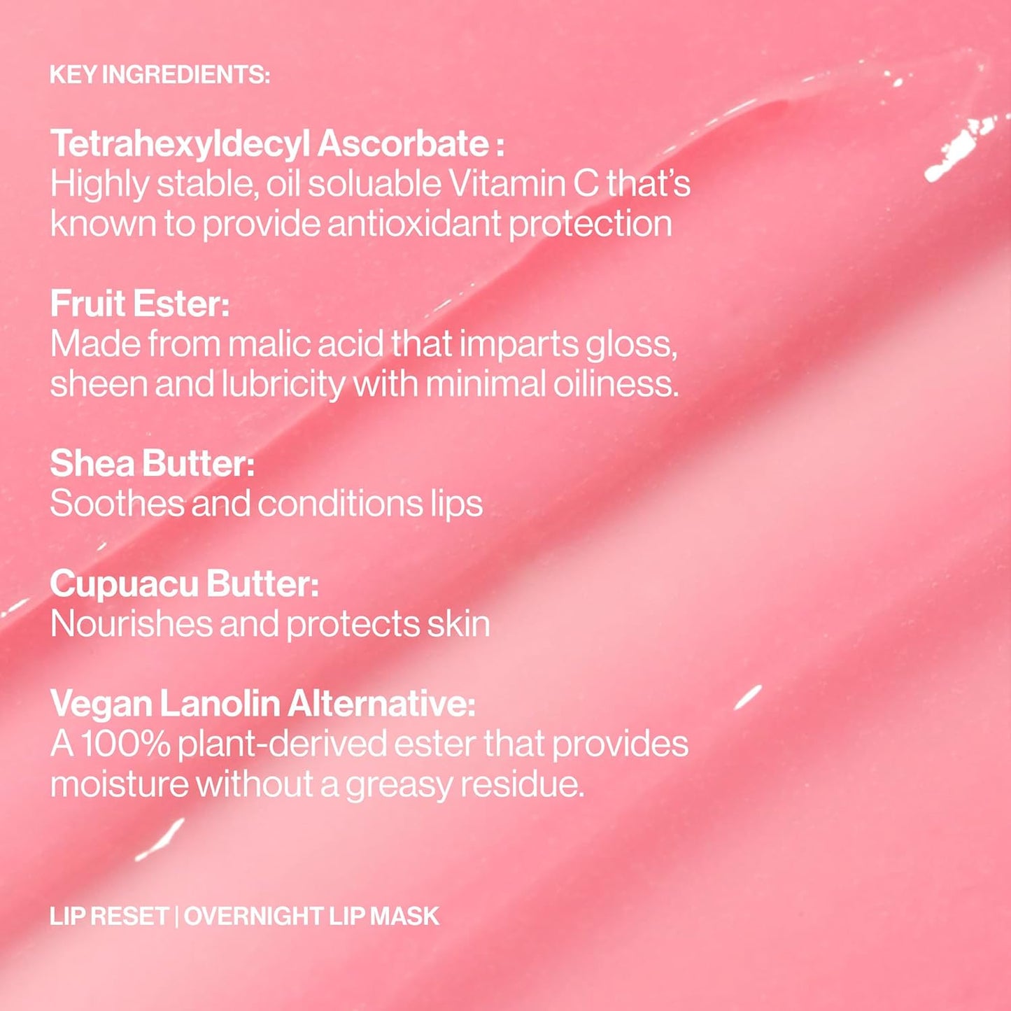 MAKE Beauty Lip Reset Overnight Lip Mask. Nourishing, Hydrating Lip Treatment for Dry, Flaky Lips. Plumps, Softens, and Smooths. Lunar Lemonade Flavor