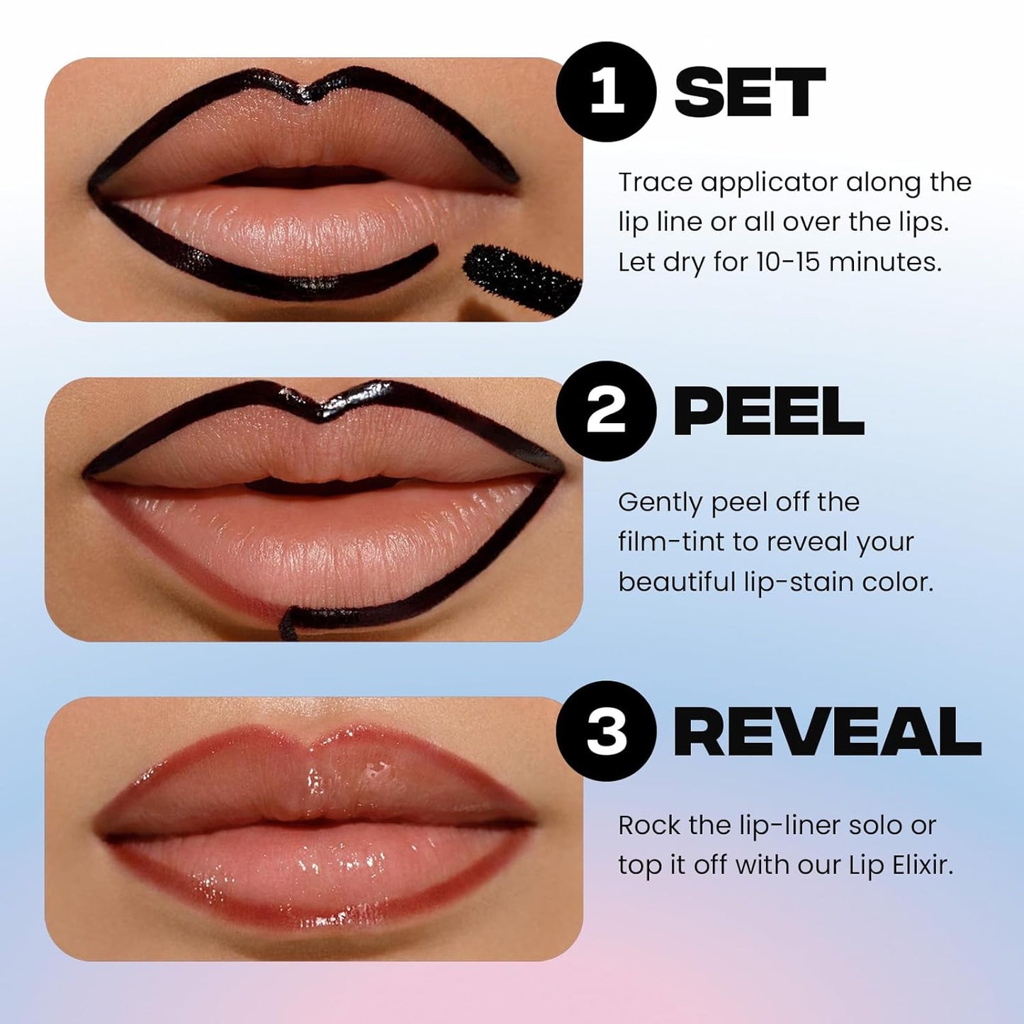 Sacheu Lip Liner STAY-N Peel Off Lip Stain — Long Lasting Matte Lip Tattoo Transfer Proof Lipstain Infused with Hyaluronic Acid & Vitamin E — Vegan & Cruelty-Free, getREDy (Red Rouge)