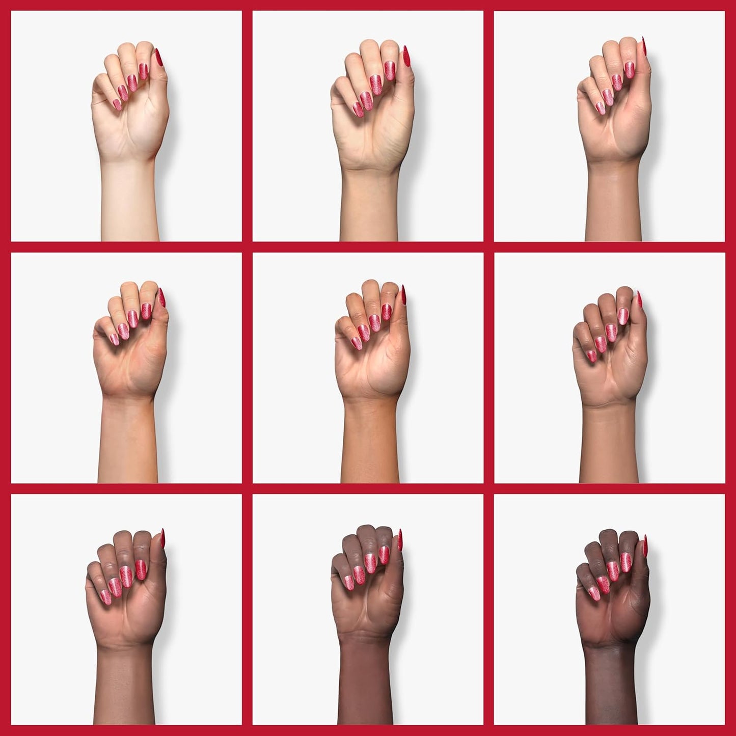 Beetles Glitter Red Gel Nail Polish Wine Red Shimmer Gel Polish 1Pcs 0.5Oz 15ml Soak Off UV LED Nail Lamp Nail Art Manicure Salon DIY Home Nail Design Decoration
