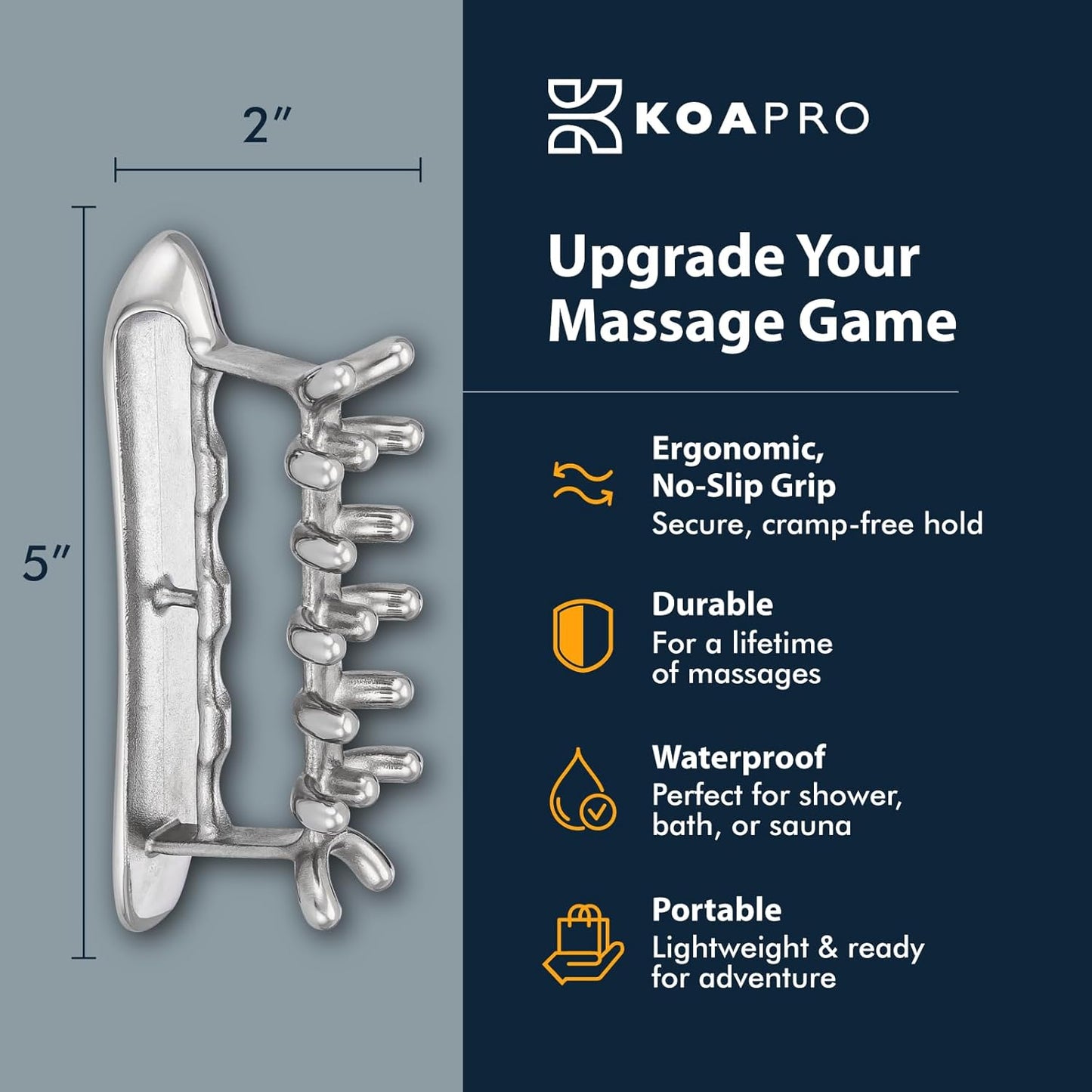 KOAPRO Facial Facia Blaster Tool for Sensitive Fascia Blasting - Face Gua Sha Tool Helps Lymphatic Drainage and Cellulite Reduction, Neck and Face Fascia Roller for Tight Skin, Deep Tissue Massager