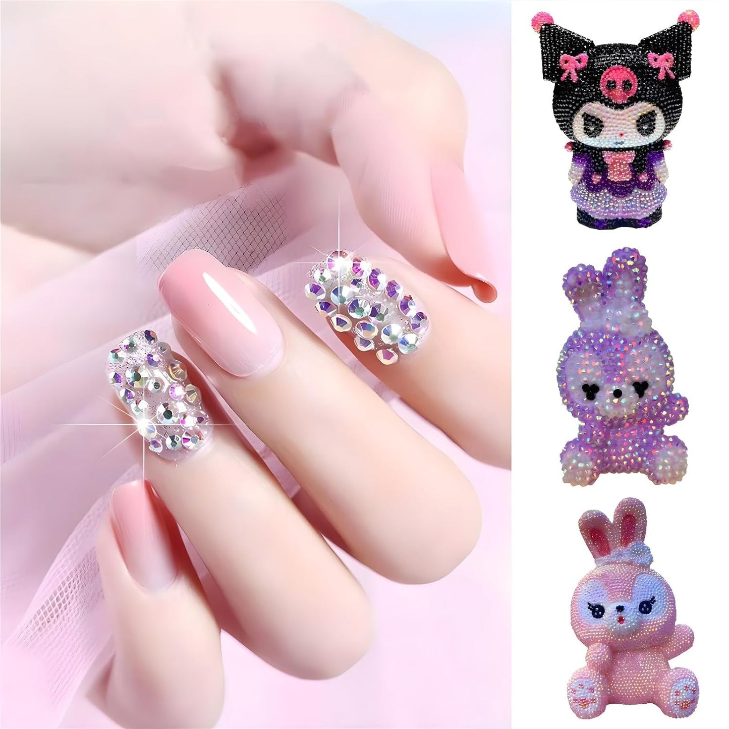Flatback Rhinestones Round Gems for Nails Art and Crafts 4000Pcs SS12 3mm Glitter Crystals Stone DIY Bags Clothes Shoes (Dark Coffee)