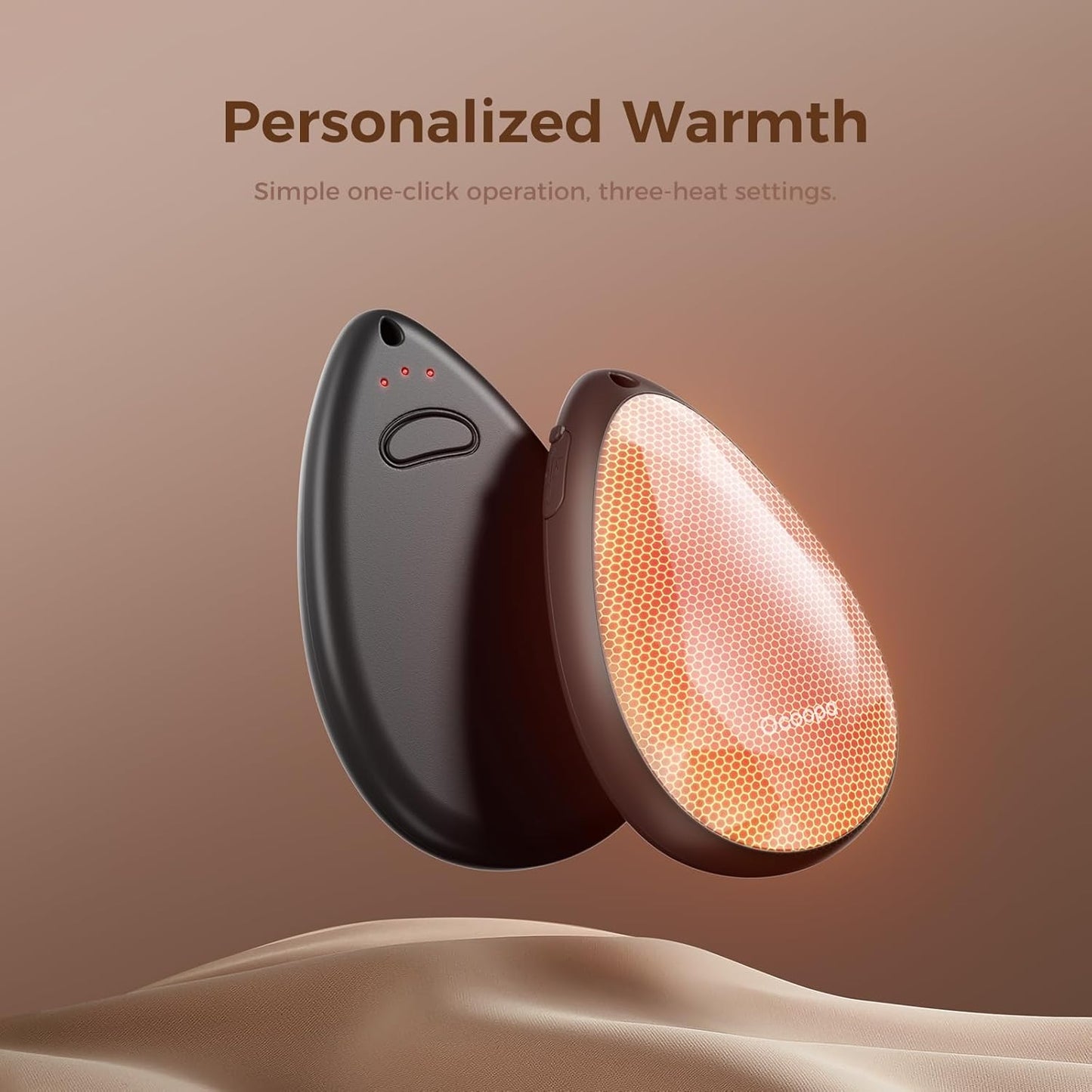 OCOOPA Women Rechargeable Hand Warmers 2 Pack, Portable, Stylish, Diamond-Shape Magnetic Electric Handwarmer, Reusable Pocket Heater, 2025 Tech Gifts for Christmas, Raynaud, Hiking, Camping, UT4 Rare