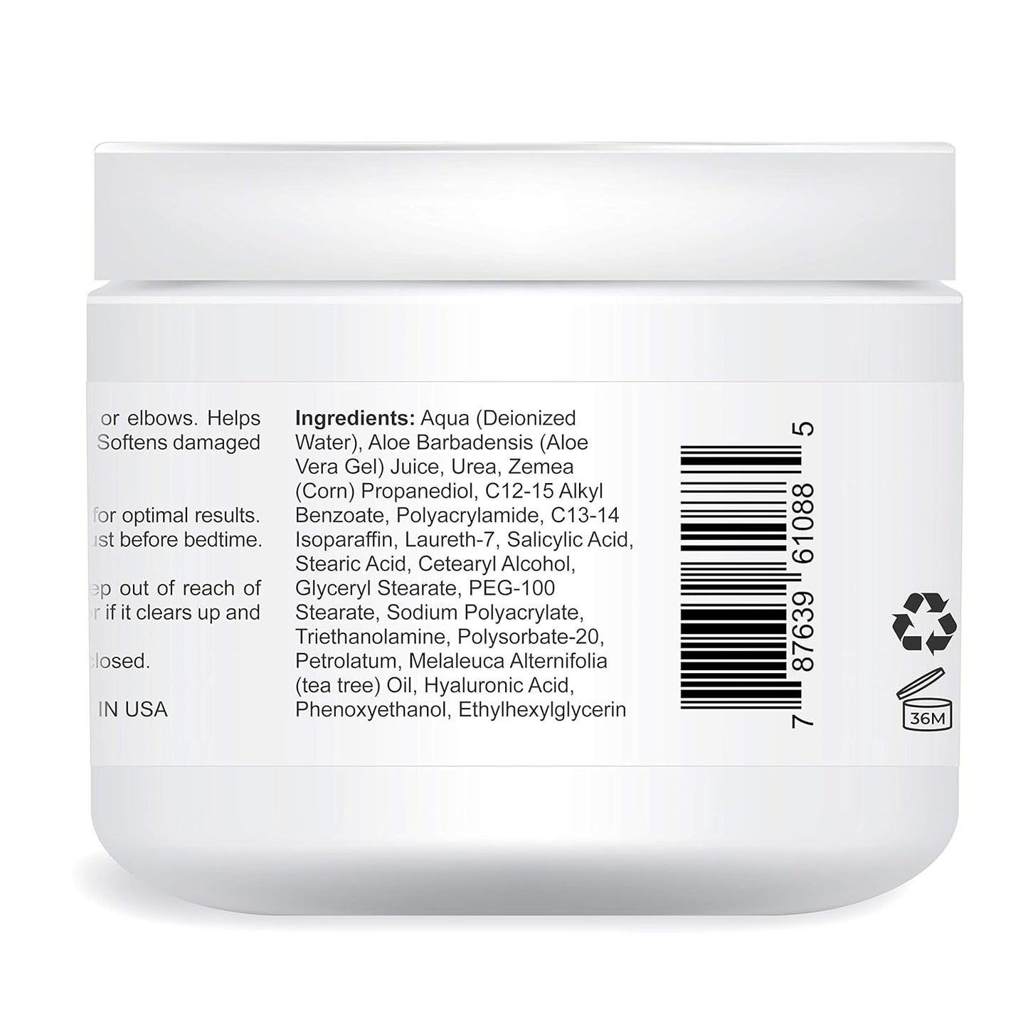 | 42% Urea Cream – Tea Tree Oil & Aloe Vera-Infused Foot & Skin Repair | Deep Hydration & Natural Exfoliation for Cracked Heels, Dry Feet, Rough Skin & Callus Removal (4 Oz)