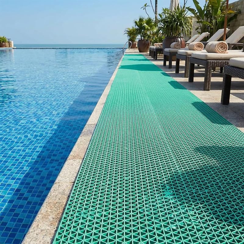 Anti Slip Drainage Mat Cutable Pool Flooring Bathroom Mats 4FTX83FT PVC Mesh by WelcometoCestavie