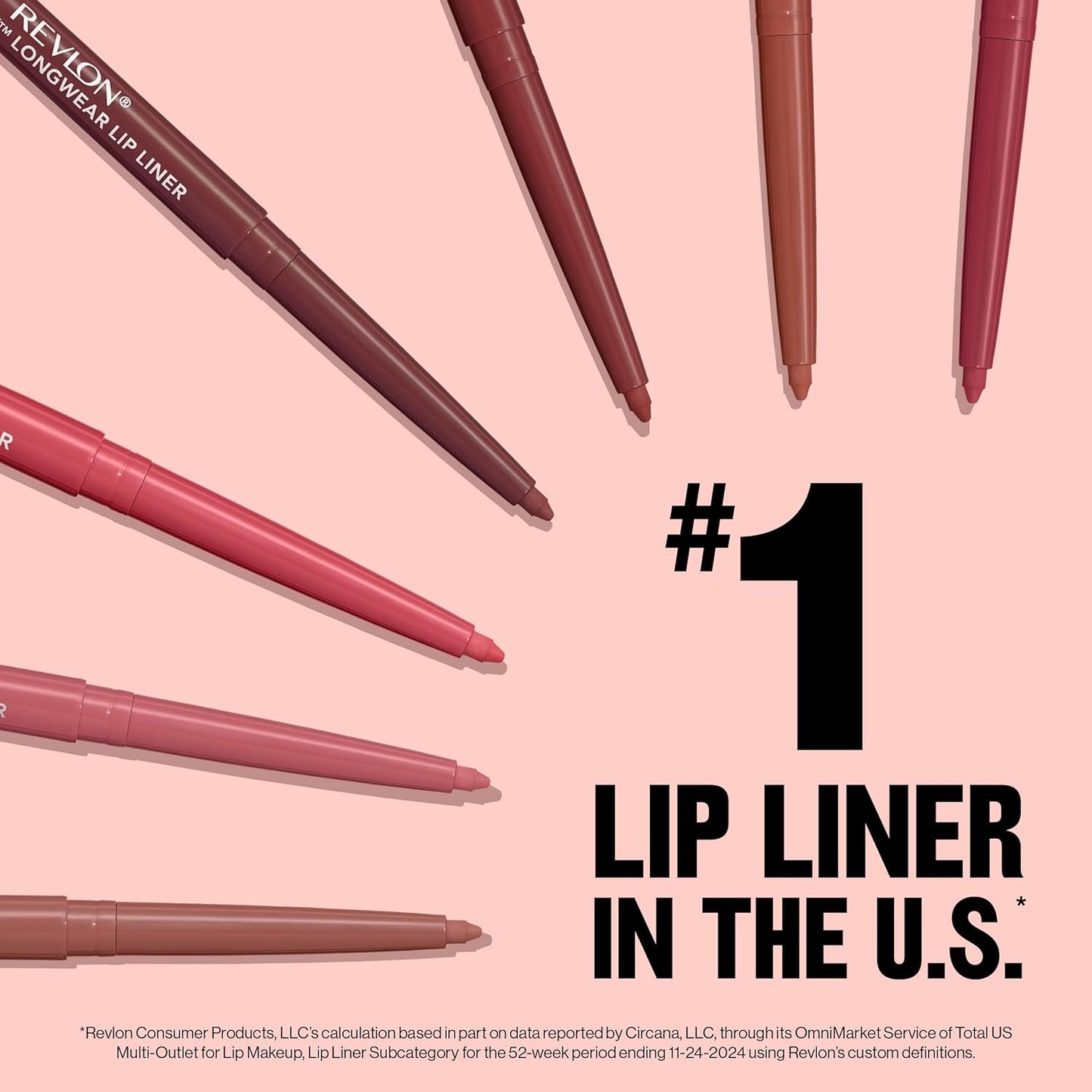 REVLON Colorstay Lip Liner Makeup with Built-In Sharpener, Longwear Rich Colors, Smooth Application, 640 Raisin, 0.01 oz