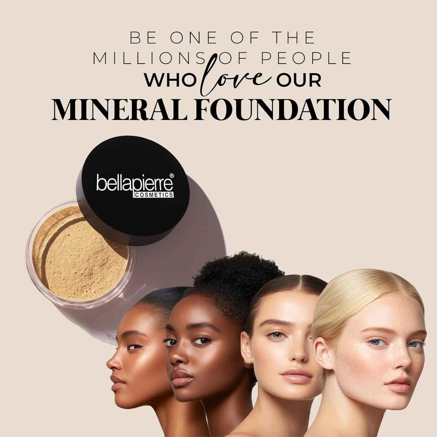 Bellapierre Mineral Foundation SPF 15 – Loose Powder Foundation, Full Coverage Mineral Makeup with Matte Finish – Vegan, Cruelty Free, Hypoallergenic, Oil & Talc Free – 0.32 oz - Nutmeg