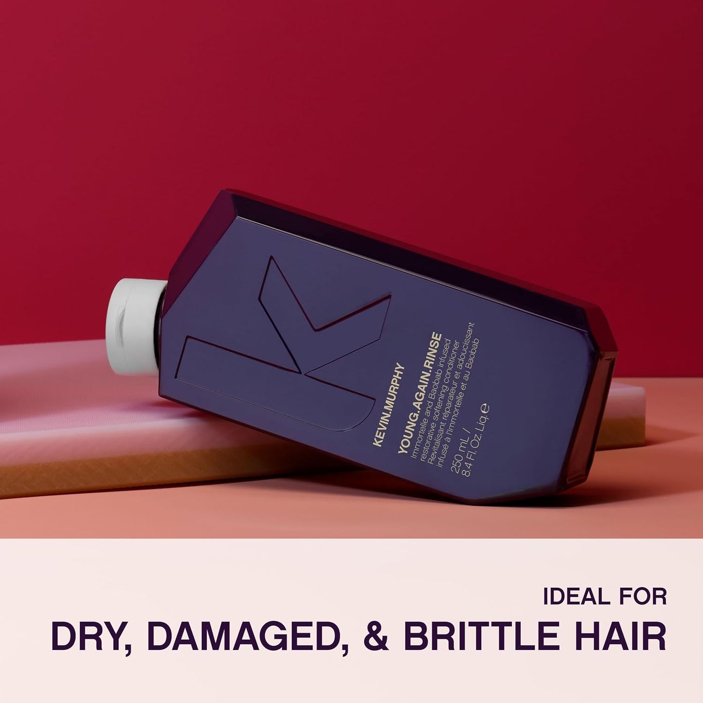 KEVIN.MURPHY YOUNG.AGAIN.RINSE - Moisturising Anti-Ageing Conditioner - For Ageing, Dry, Damaged & Brittle Hair - Hair Repair - With Amino Acids - Sulphate & Paraben Free - 1 L / 33.8 fl oz