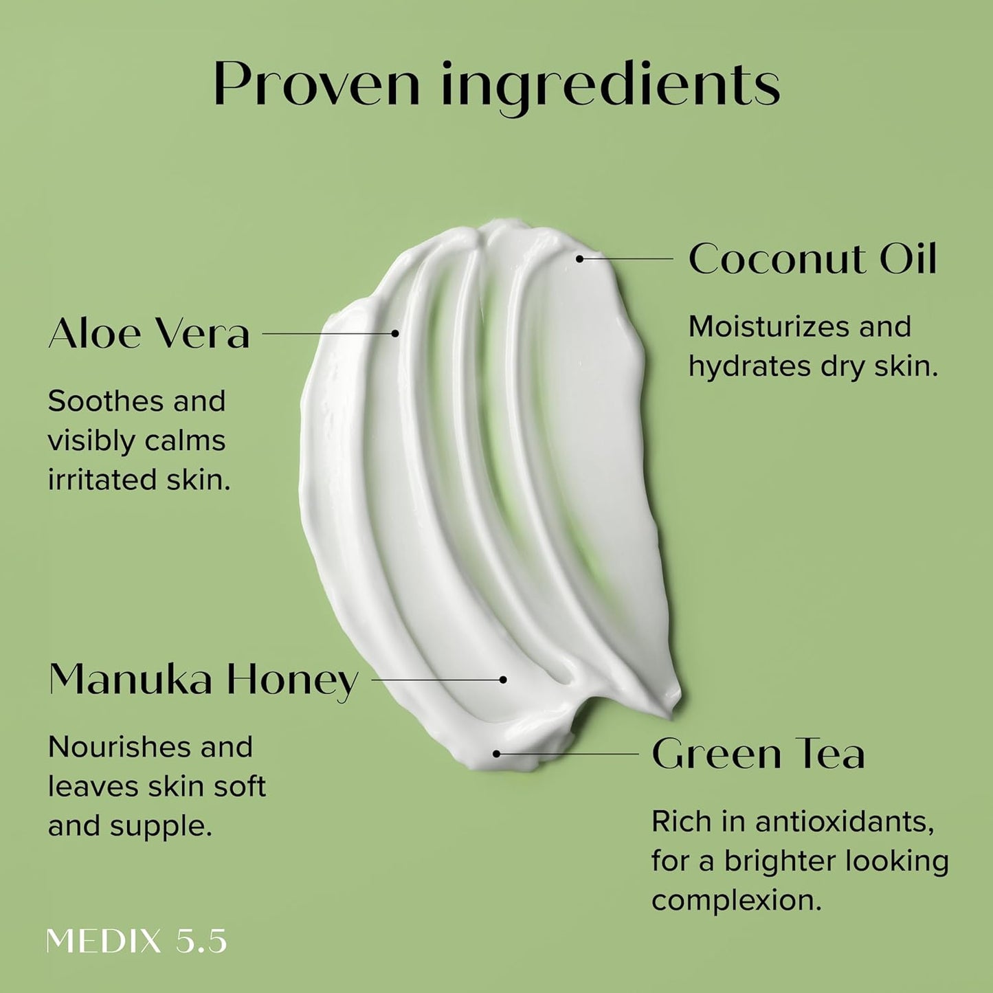 MEDIX Coconut Body Lotion + Manuka Honey Cream | Natural Coconut Oil Lotion For Women & Men | Moisturizer Cream Body Butter Skin Care Balm For Stretch Marks, Cellulite, & Dry Skin, 15 Fl Oz