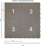 SnapLock DuraGrid 12"x12" Interlocking Deck Tiles, 40 Pack - Image 2