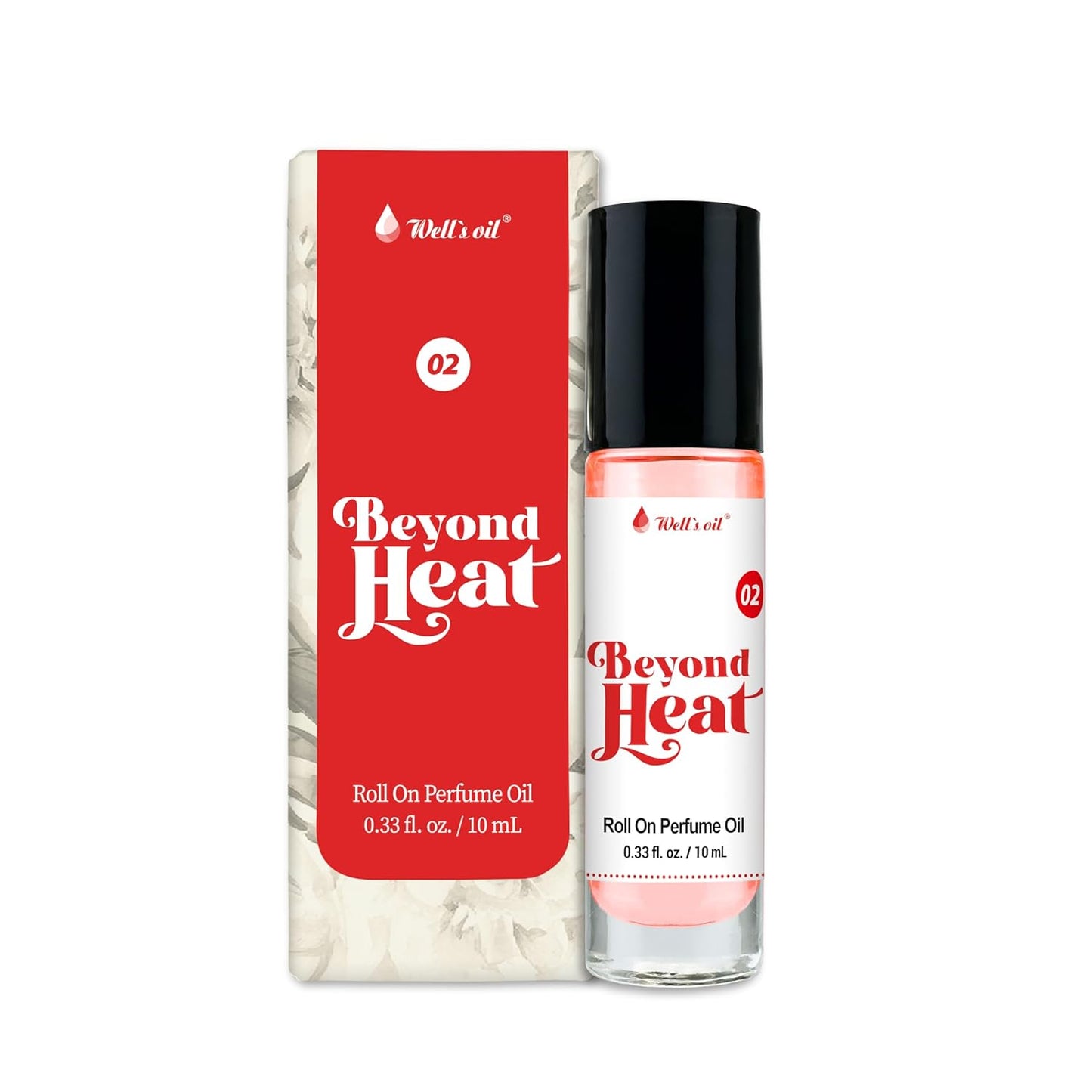 Well's Oil Roll-On Perfume Oil (Beyond Heat) | Sweet Floral & Fruity Notes | Long-Lasting | Paraben-Free | 0.33 Fl Oz / 10 ml
