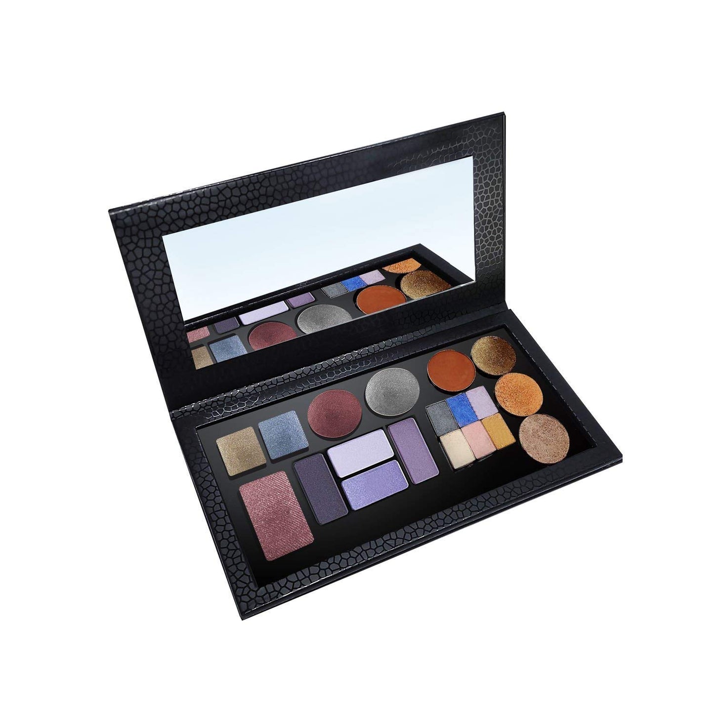 Magnetic Palette Empty Eyeshadow Makeup Palette with Shatterproof Mirror for Eyeshadow Lipstick Blush Powder (Black)