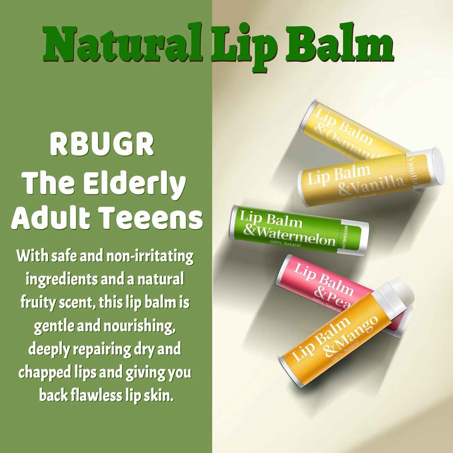 126 Pcs Lip Balm Bulk, 12 Flavored Pack of Lip Balms Pack Natural Moisturising Organic Lip Balm Set for Cracked Lips, Bulk Gifts Stocking Stuffers Party Favors(4.2g/0.15oz)