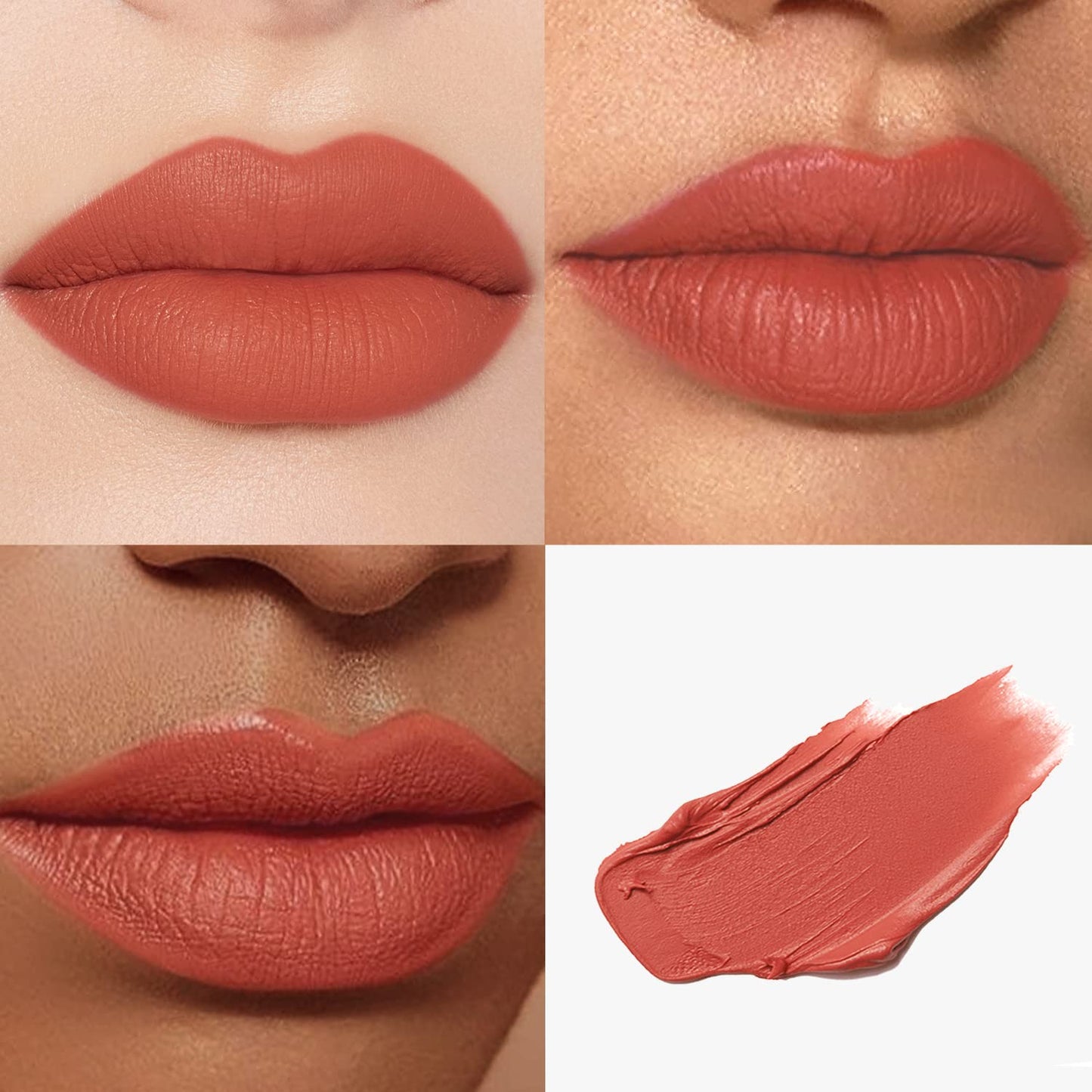Catkin Moist Lipstick Hydrating High Impact Color Infused with Vitamin E and Avocado Oil Smooth Soft Texture Long Lasting Glow + Matte Finish 2pcs Set 02