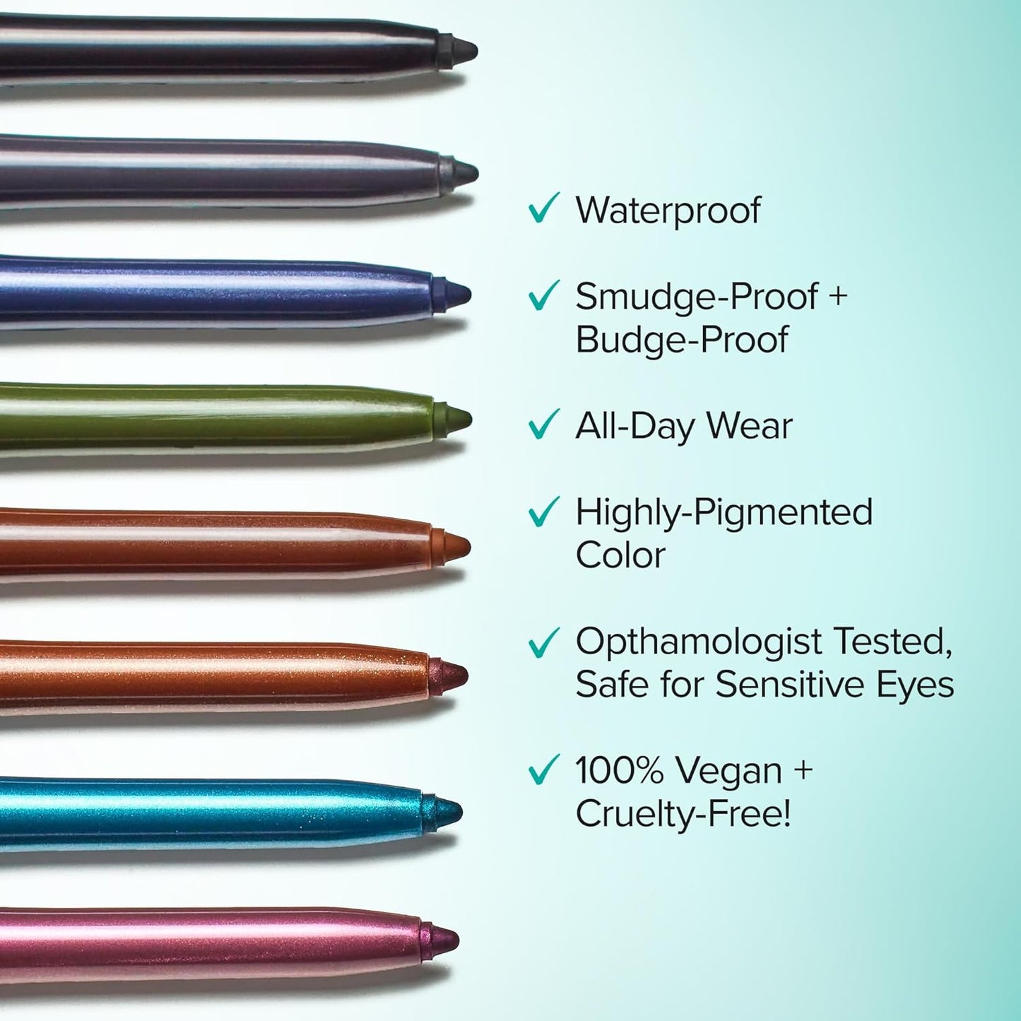 Thrive Causemetics Infinity Waterproof Eyeliner Pencil, Built In Sharpener & Smudge Tip, Long Lasting, Smudge Proof, Hyaluronic Acid & Shea Butter, Vegan & Cruelty Free, Alondra (Aubergine Shimmer)