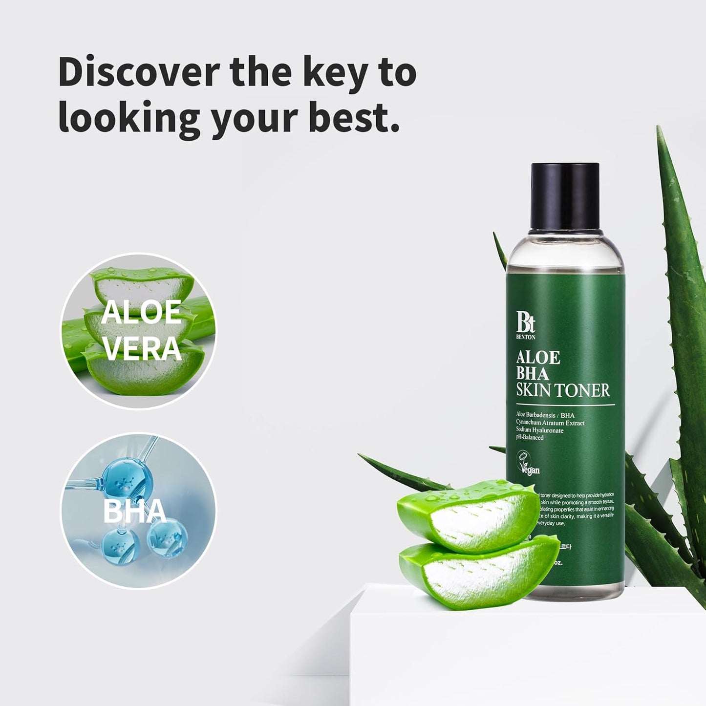 BENTON Aloe Skin Toner - Hydrating Face Toner for Oily & Dry Skin (6.76 fl. oz. / 200ml)