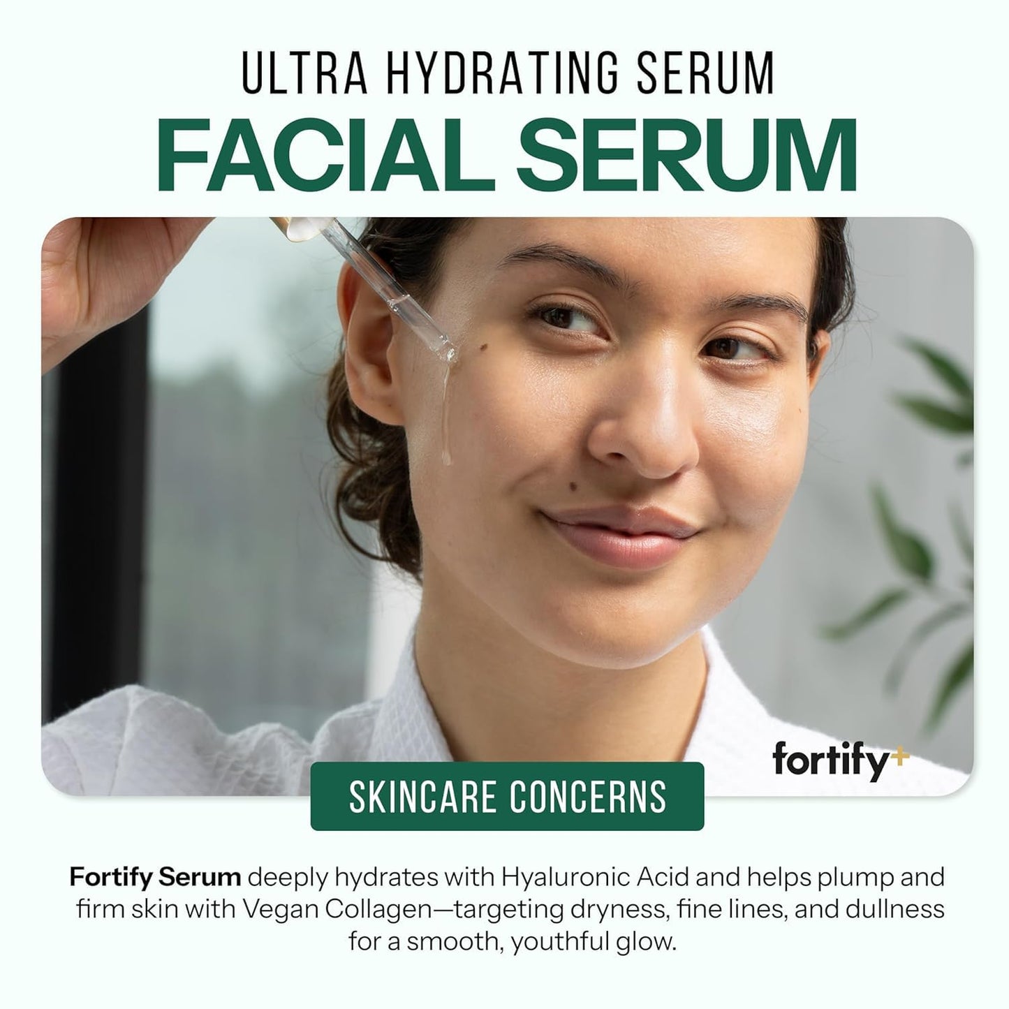 Hyaluronic Acid Serum for Face with Collagen – 3-in-1: Detox, Treat, Boost – Hydrating, Firming, Anti-Aging Serum – Dermatologist Tested Korean Skin Care – Clean Beauty – 1.69 Oz