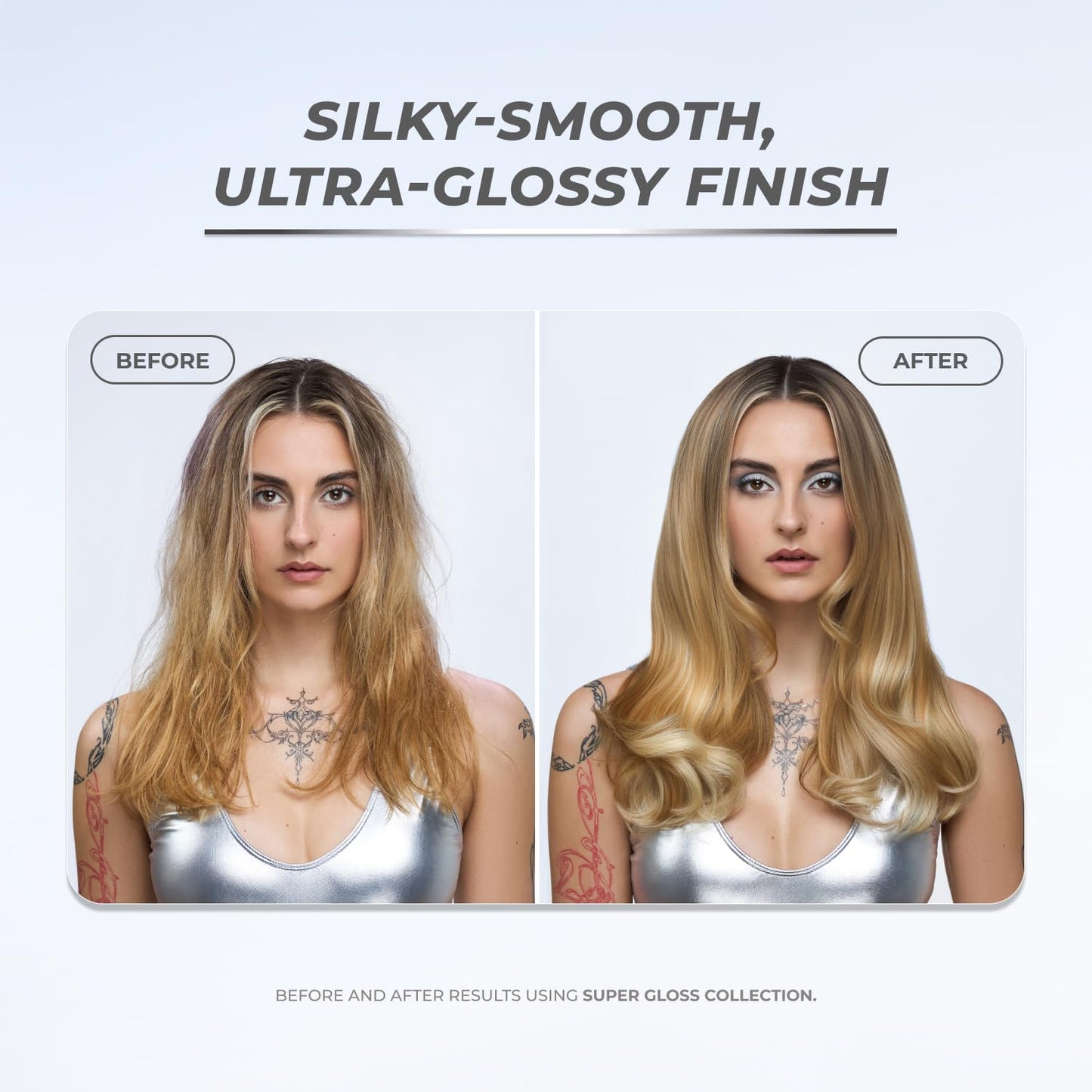 XMONDO Hair Super Gloss Intensive Glossing Treatment | Infused with Bond Booster Technology to Boost Shine & Hyaluronic Acid for Nourishment, Revitalization & Repair, Vegan Formula, 8 Fl Oz 1-Pack