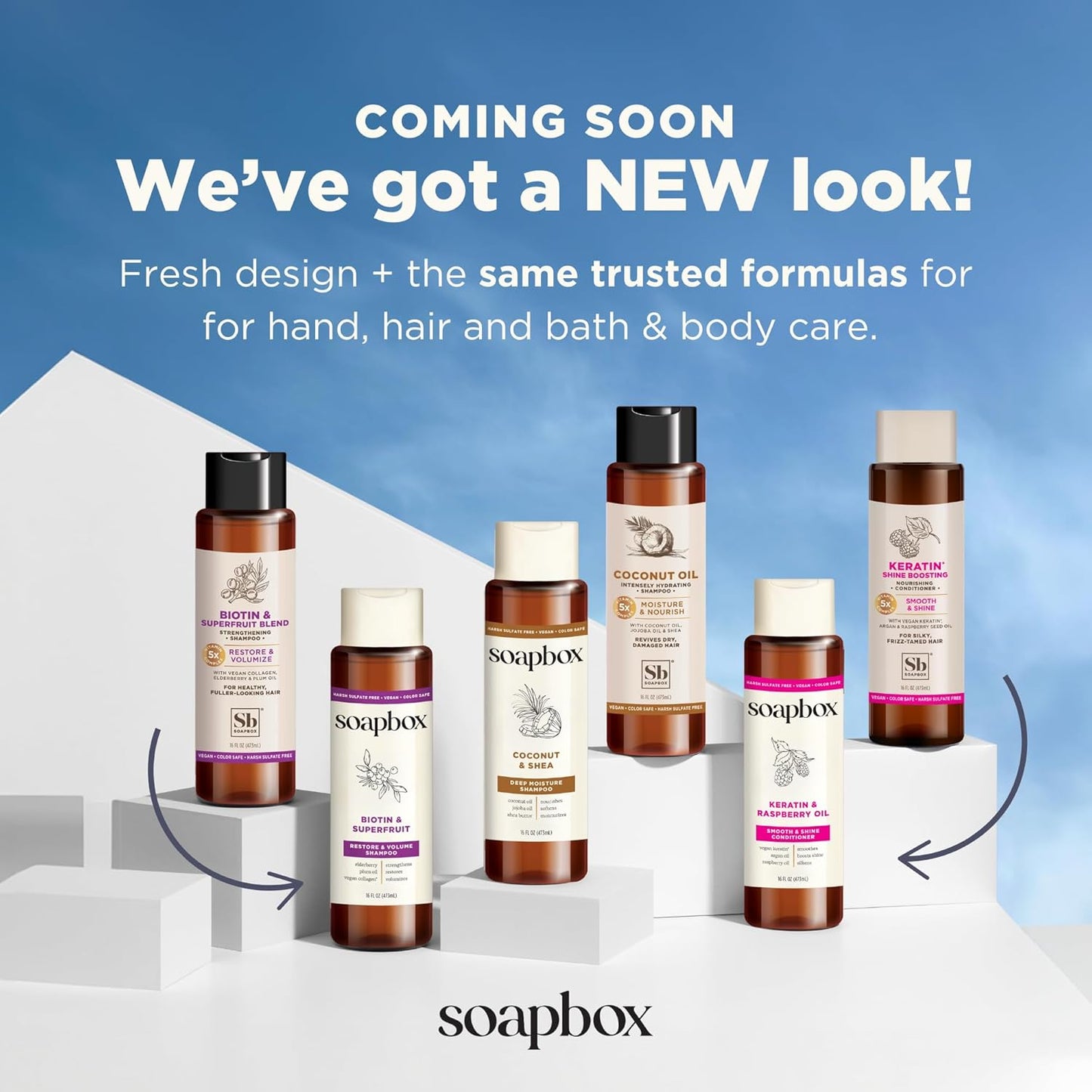 Soapbox Argan Oil Conditioner, Sulfate Free, Paraben Free, Silicone Free, Color Safe, and Vegan Hair Conditioner (33.8 Ounces)