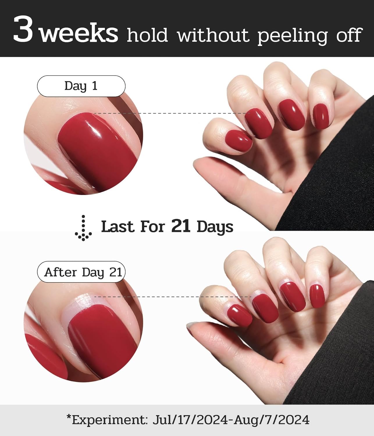 Nail Polish Strips - 22 Pcs Salon Quality Gel Nail Stickers - Long Lasting Wraps (Ethereal Pine Green)