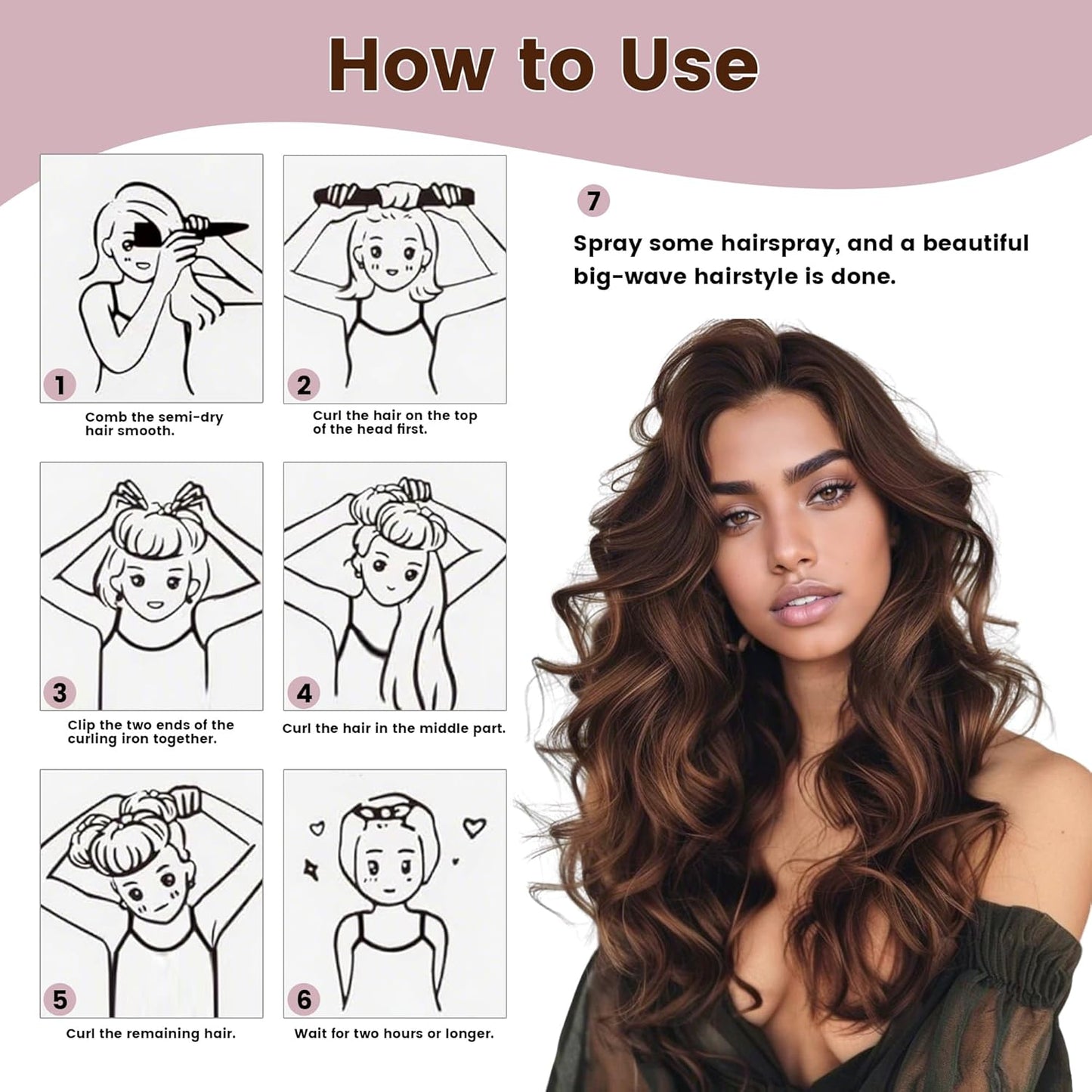 Heatless Curls Overnight Hair Curler - 3 Pcs Curling Rod to Sleep In, Velvet Hair Rollers with Satin Hair Scarf Girl's gift (Leopard Print)