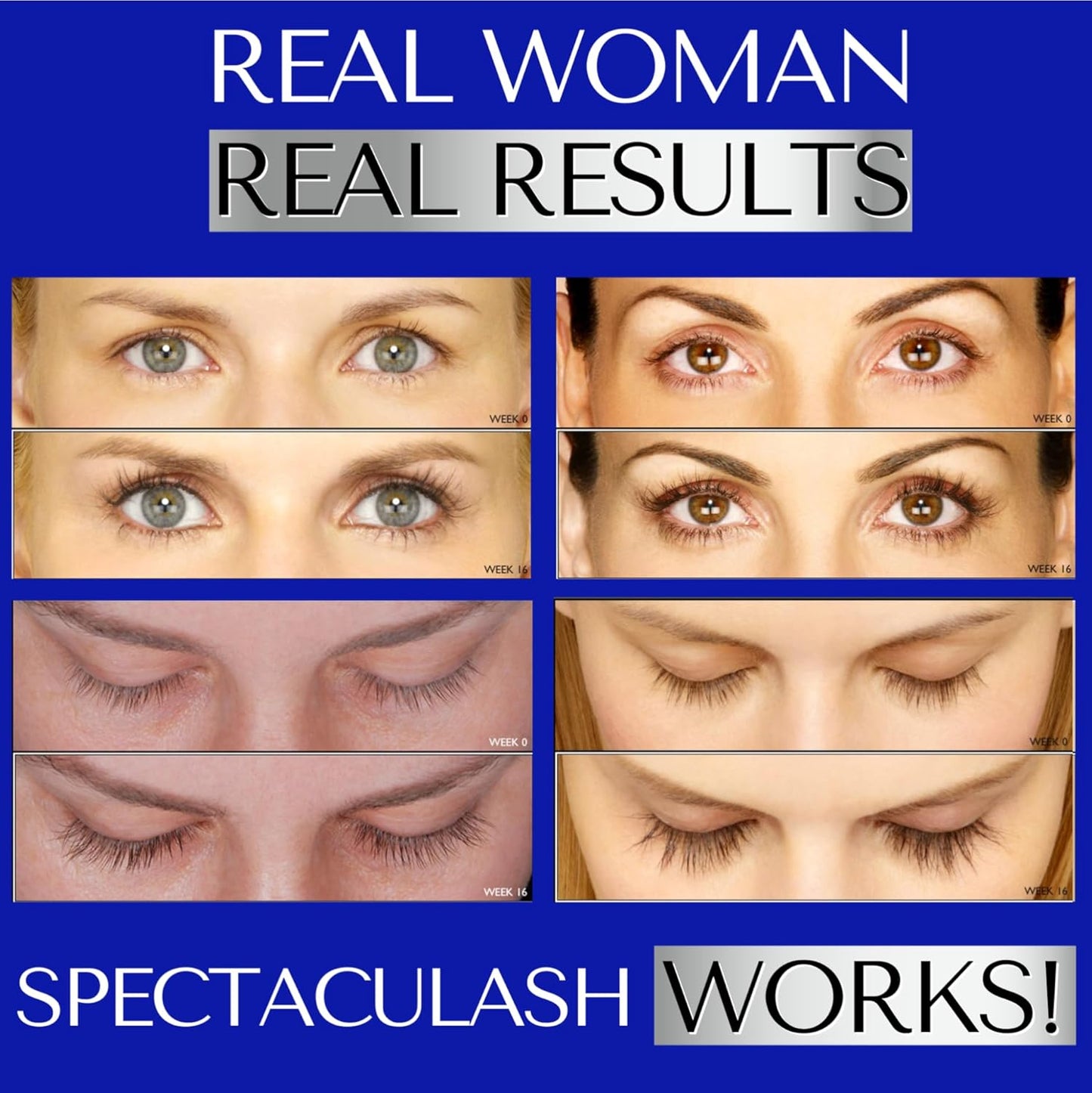 SPECTACULASH XL LASH SERUM for Eyelash Growth & Volume - Big Lashes Eyelash Growth Serum for Longer, Fuller, Natural Lashes - Suero Para Pestañas Crecimiento - Lash Conditioner & Boost - DERMAWORKS