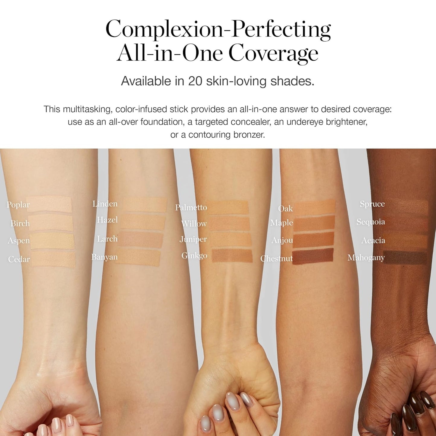 Ogee Sculpted Complexion Foundation Stick (Chestnut 13.75W - Deep Auburn, Rich-Golden Undertones) Full Coverage Foundation Makeup - Instantly Balance & Even Complexion - 70% Organic Ingredients