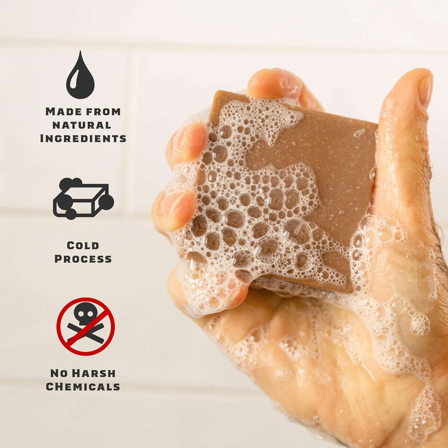 Dr. Squatch Natural Bar Soap for Men - Cold Process Soap with No Harsh Chemicals - Alpine Sage, Bay Rum, Bourbon, Eucalyptus & Goat's Milk (5 oz, 5-Pack)