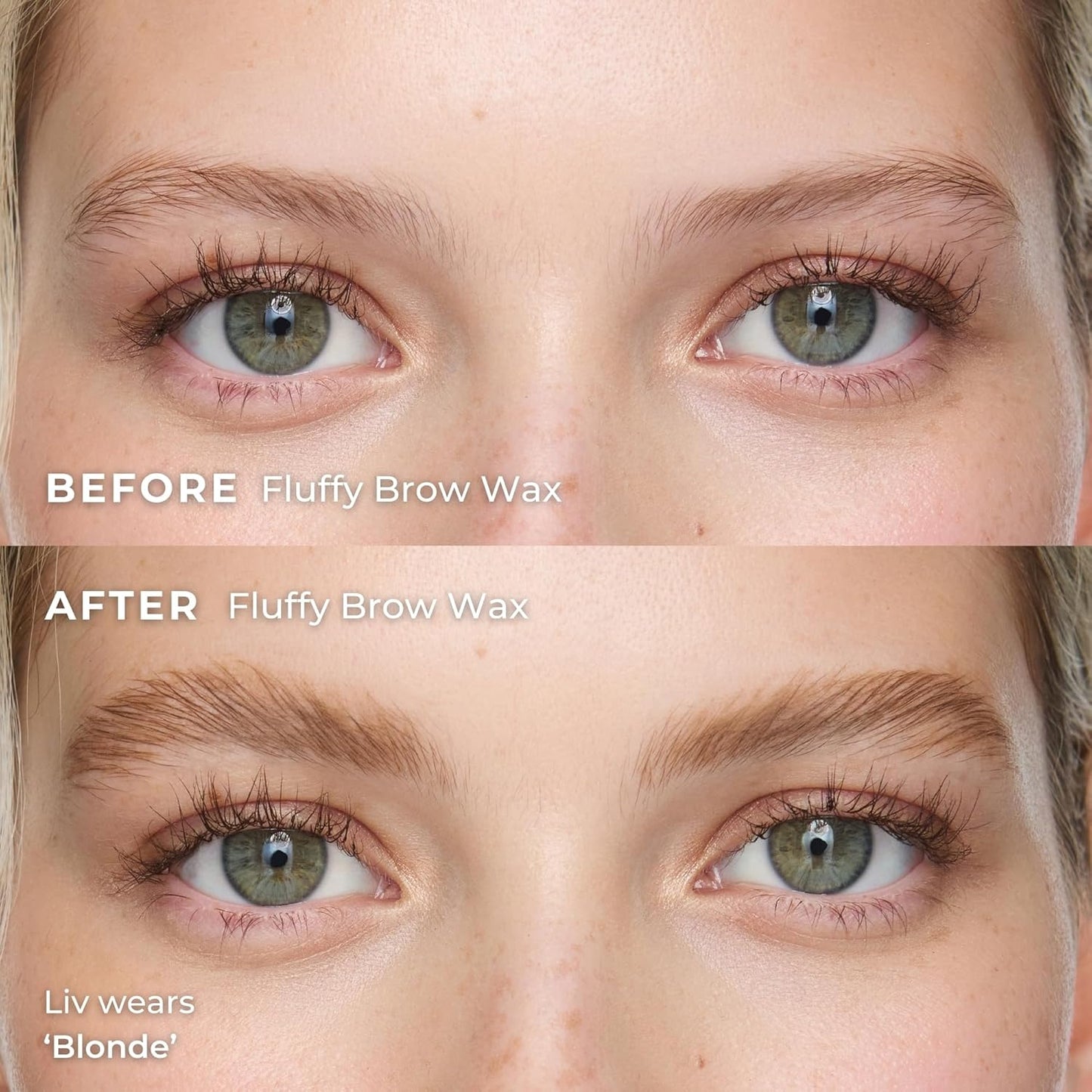Wunderbrow Fluffy Brow Wax, 16 hour hold, Smudgeproof and Water resistant, Shade: Blonde
