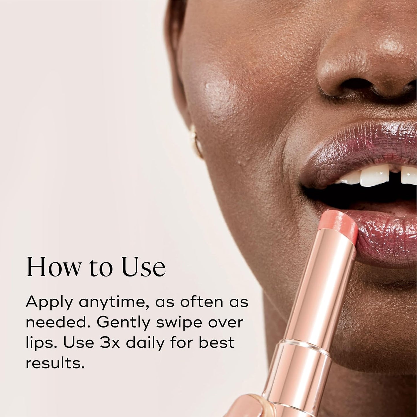 EVER SMOOTH Peptide Lip Therapy Collagen Balm with Coconut, Argan, Camellia Oils - Pretty Pink