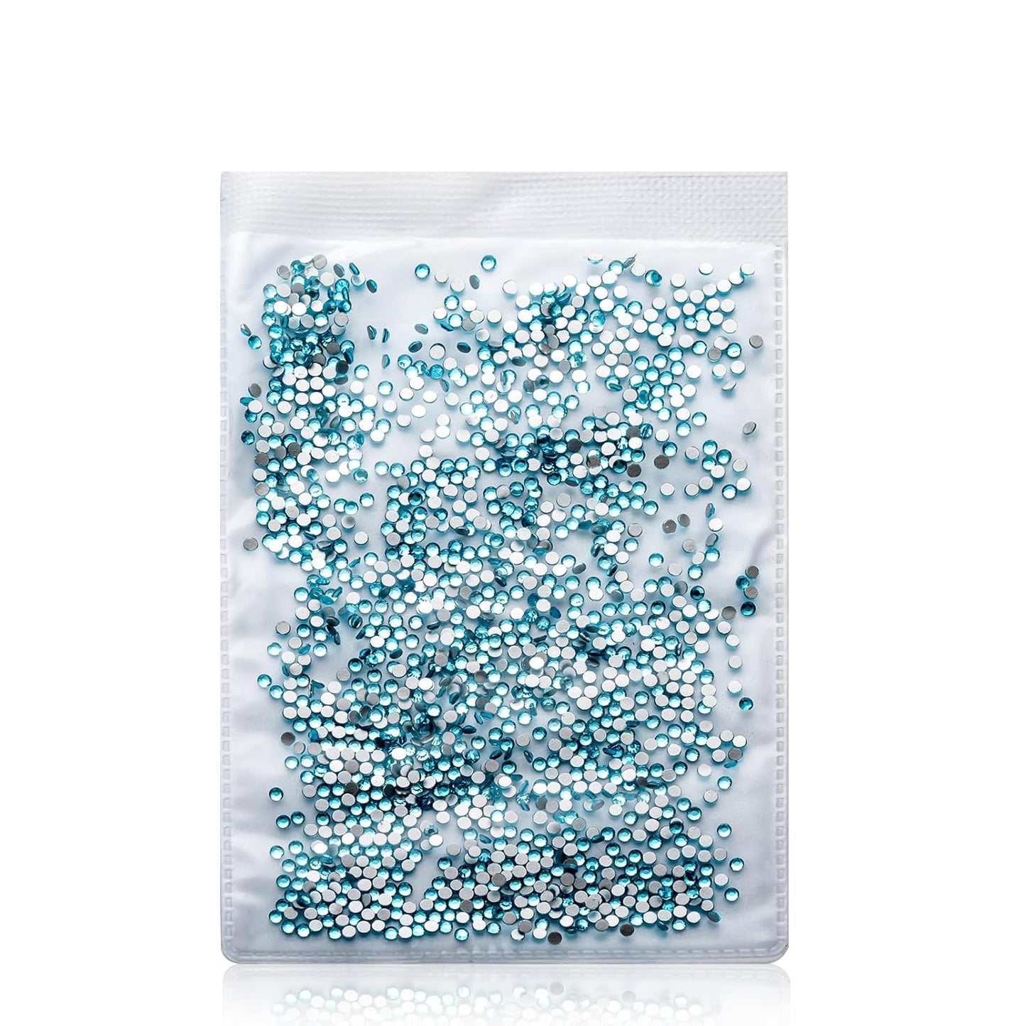 1440Pcs Aquamarine Crystal Rhinestones,Glass Flatback Rhinestones Mini Gemstones for Nail Face Makeup Art Crafts Clothes Decoration -(SS10, 2.8mm,Aquamarine)